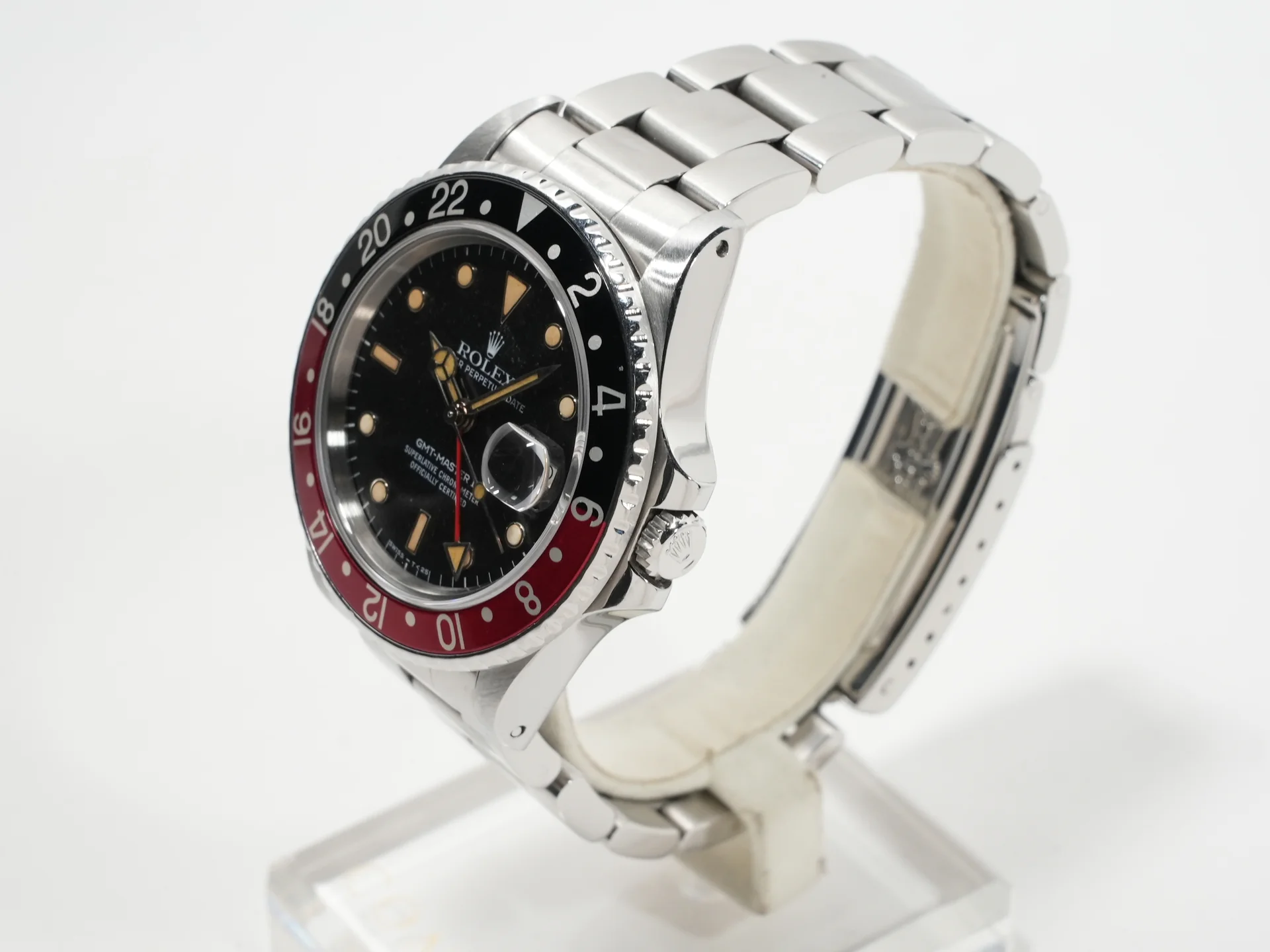 ロレックス GMTマスターII Ref.16760 ステンレススチール ブラック文字盤 オイスターブレスレット 中古 bzov2o8p - Image 4