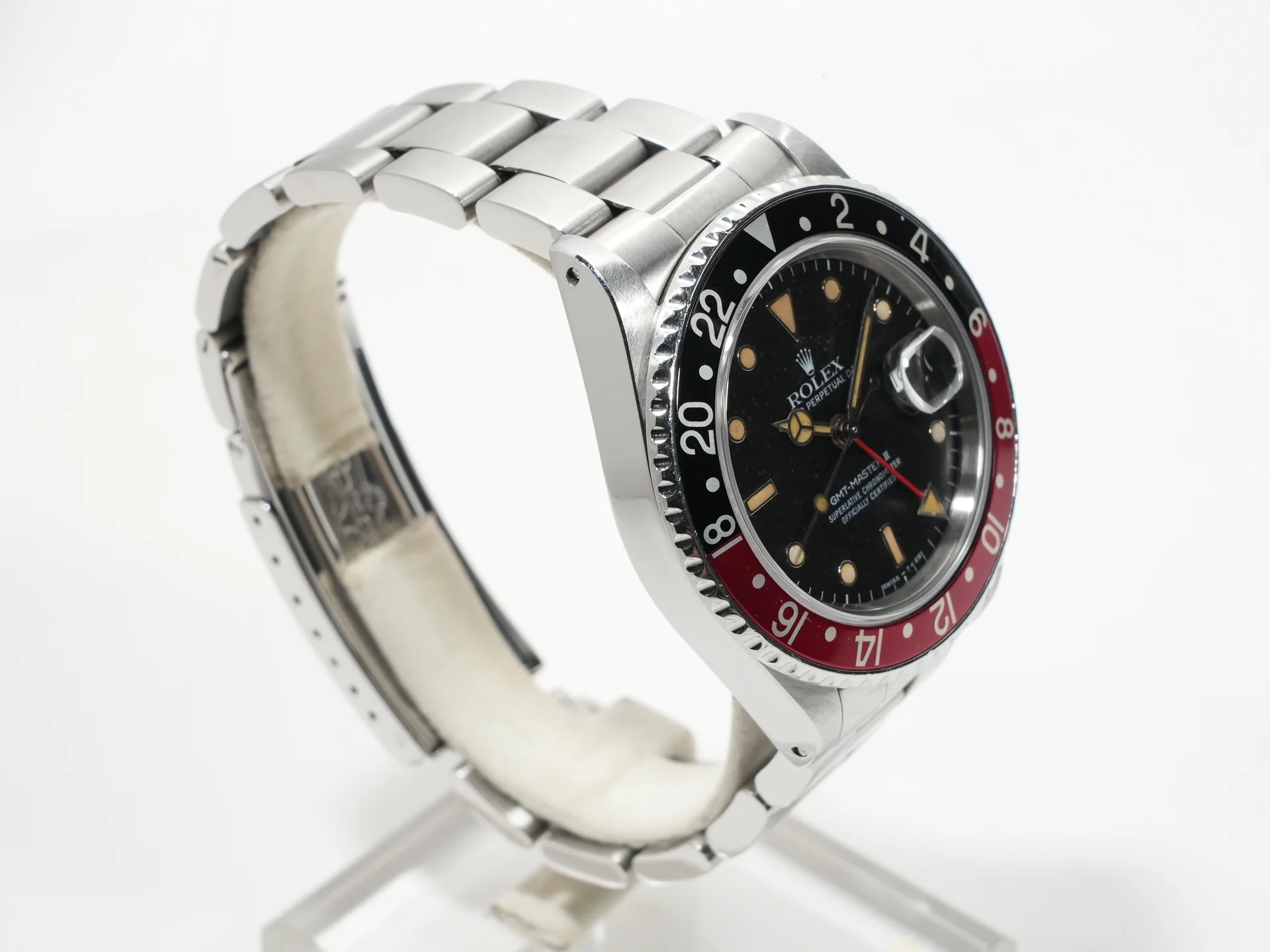 ロレックス GMTマスターII Ref.16760 ステンレススチール ブラック文字盤 オイスターブレスレット 中古 bzov2o8p - Image 5
