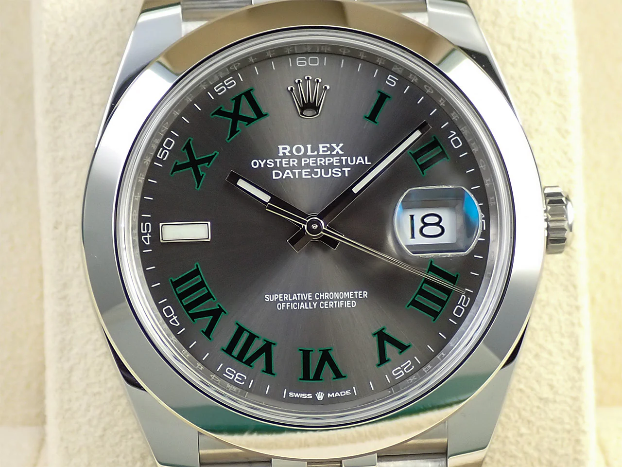 ロレックス デイトジャスト41 Ref.126300 ステンレススチール スレートローマン文字盤 ジュビリーブレスレット 美品 C6J3MK45 - Image 3