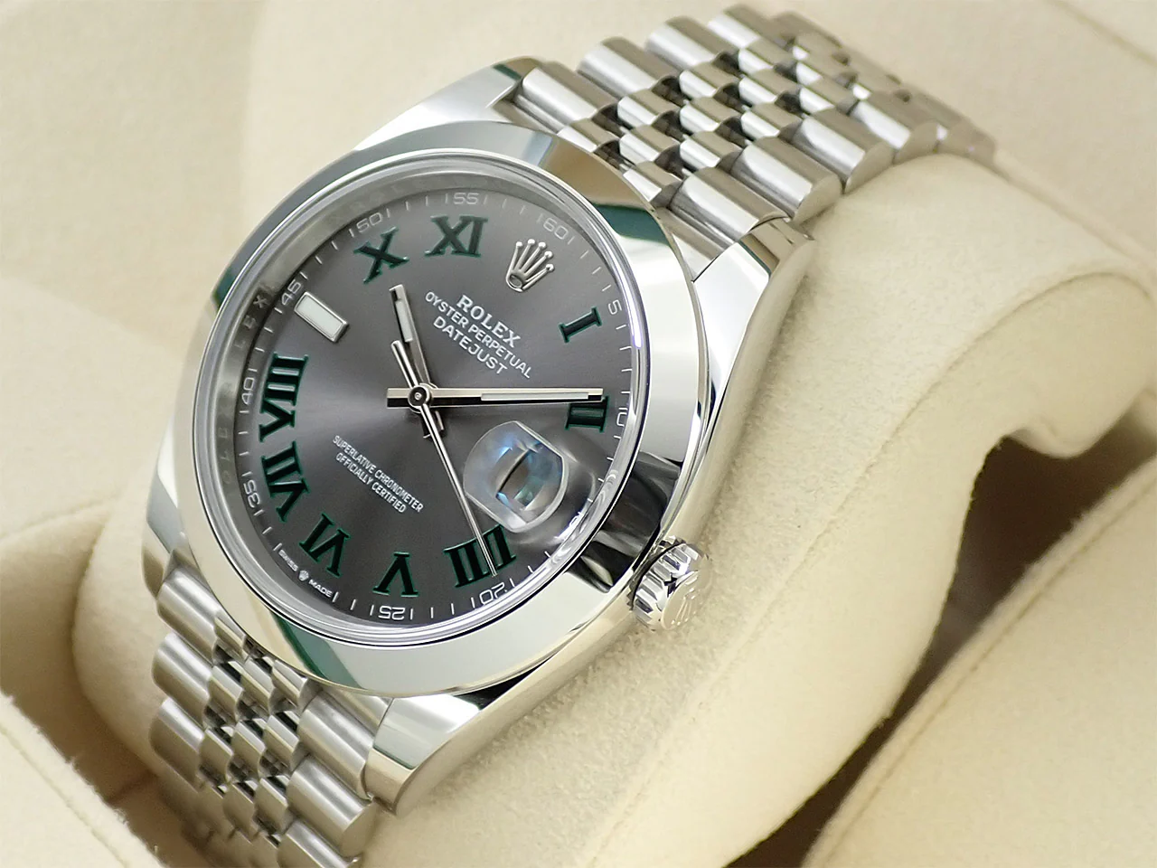 ロレックス デイトジャスト41 Ref.126300 ステンレススチール スレートローマン文字盤 ジュビリーブレスレット 美品 C6J3MK45 - Image 4