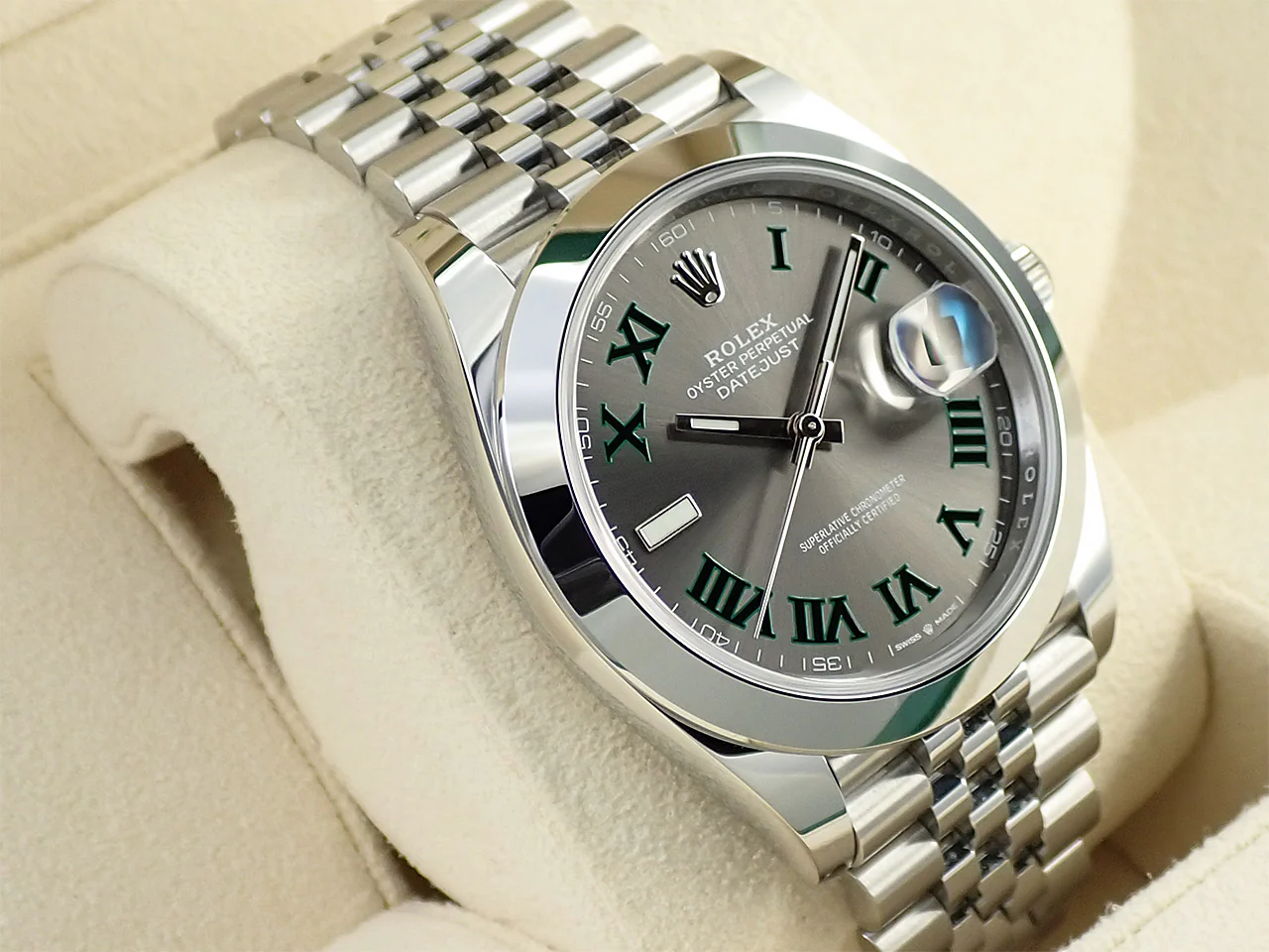 ロレックス デイトジャスト41 Ref.126300 ステンレススチール スレートローマン文字盤 ジュビリーブレスレット 美品 C6J3MK45 - Image 5