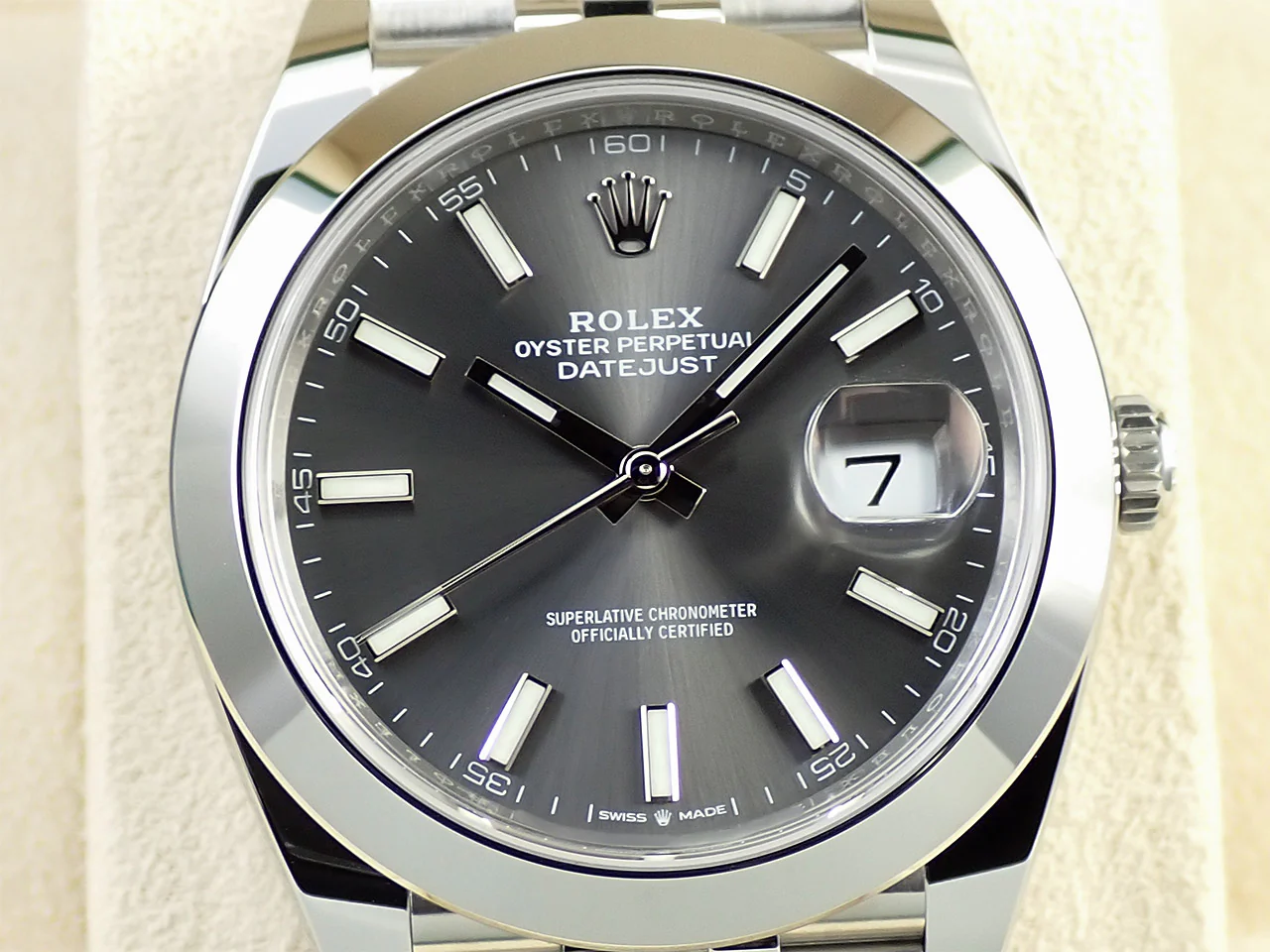 ロレックス デイトジャスト41 Ref.126300 ステンレススチール スレート文字盤 ジュビリーブレスレット 極美品 C6JWZLLC - Image 3