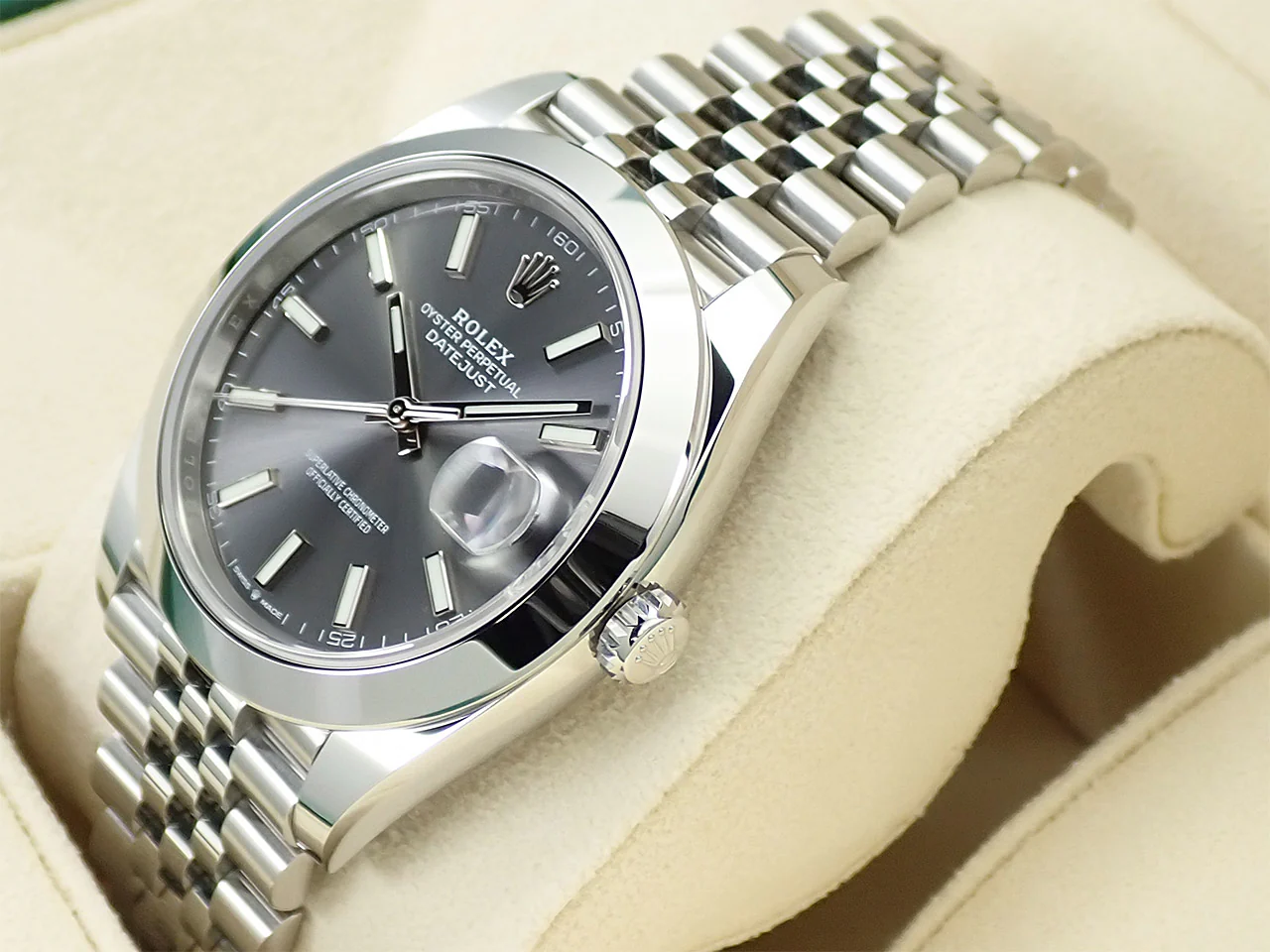 ロレックス デイトジャスト41 Ref.126300 ステンレススチール スレート文字盤 ジュビリーブレスレット 極美品 C6JWZLLC - Image 4