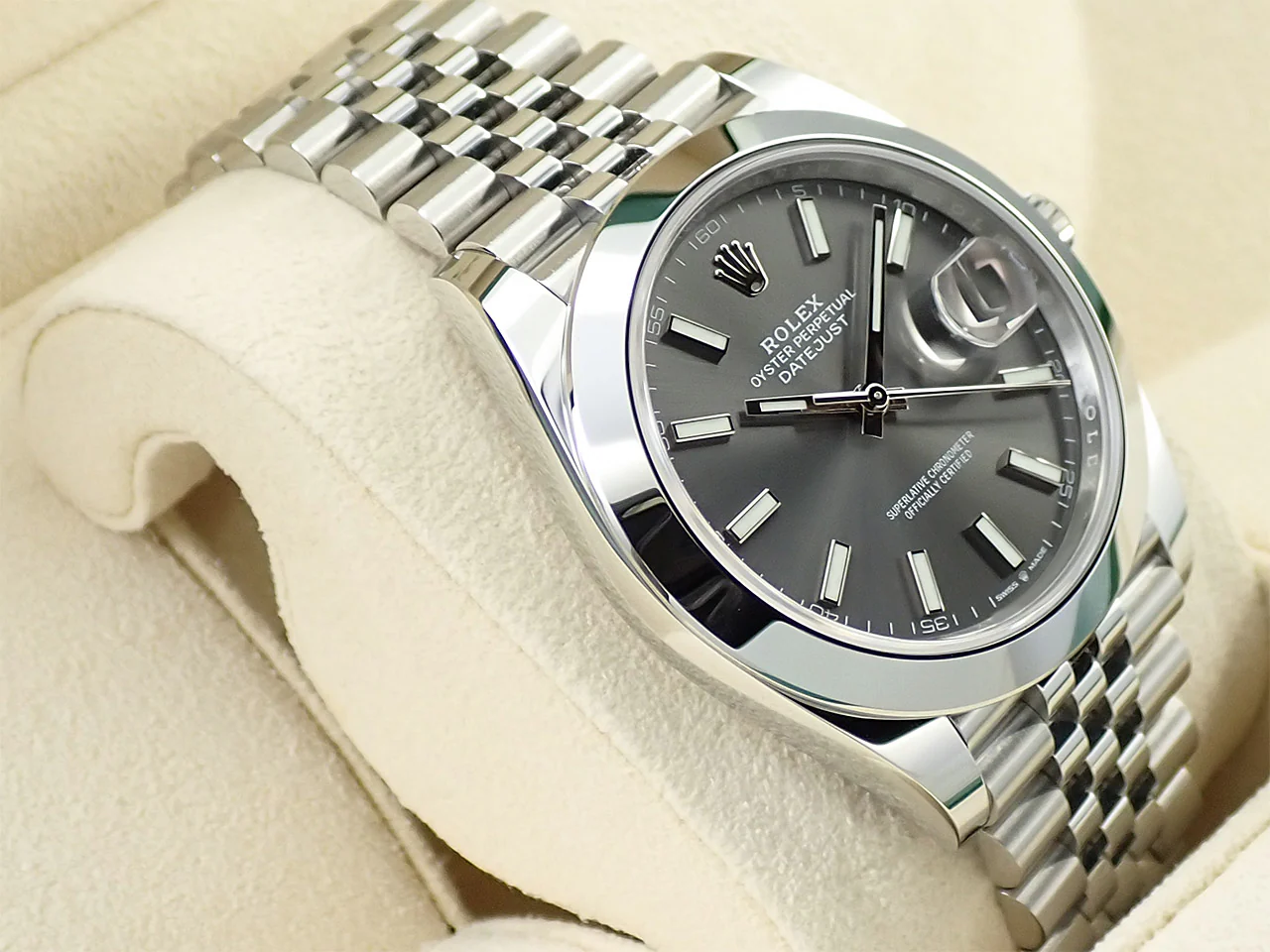 ロレックス デイトジャスト41 Ref.126300 ステンレススチール スレート文字盤 ジュビリーブレスレット 極美品 C6JWZLLC - Image 5