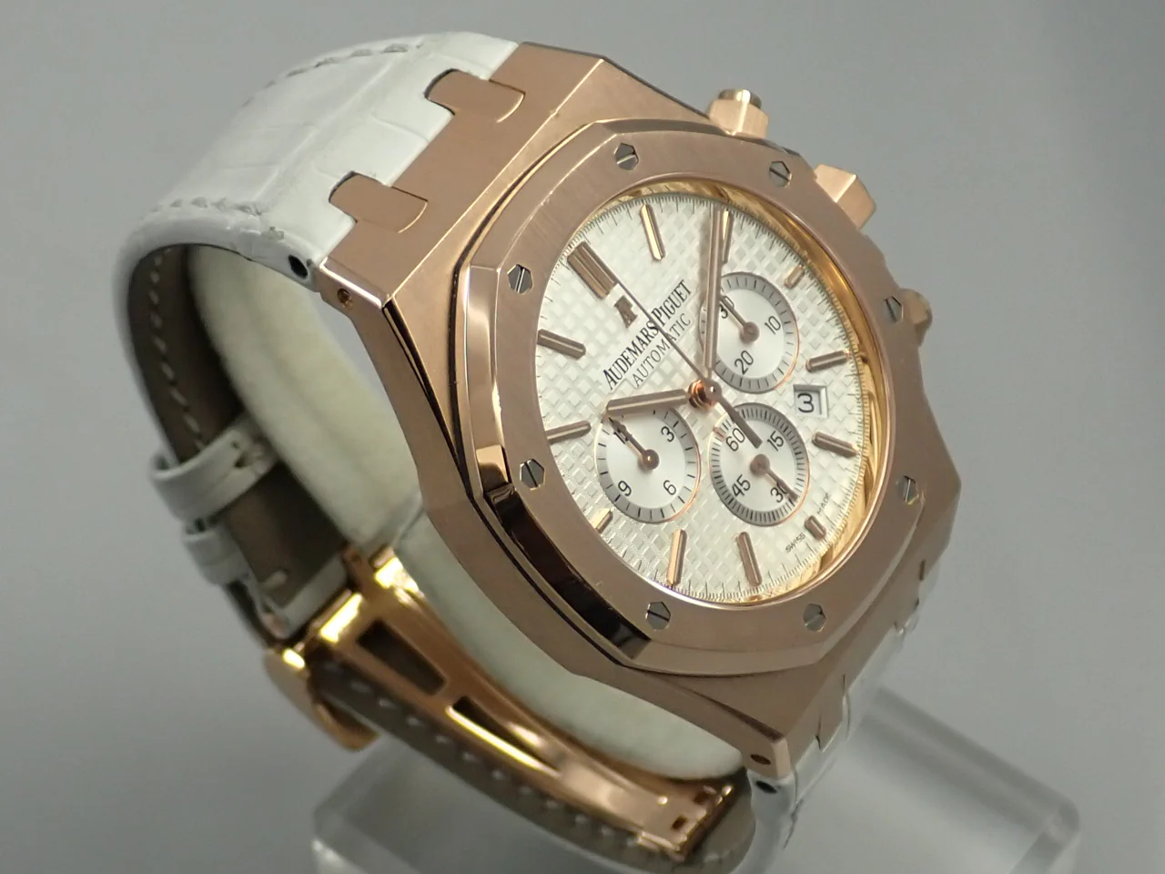 オーデマピゲ ロイヤルオーク クロノグラフ Ref.26320OR.OO.D088CR.01 ピンクゴールド シルバー文字盤 - Image 4