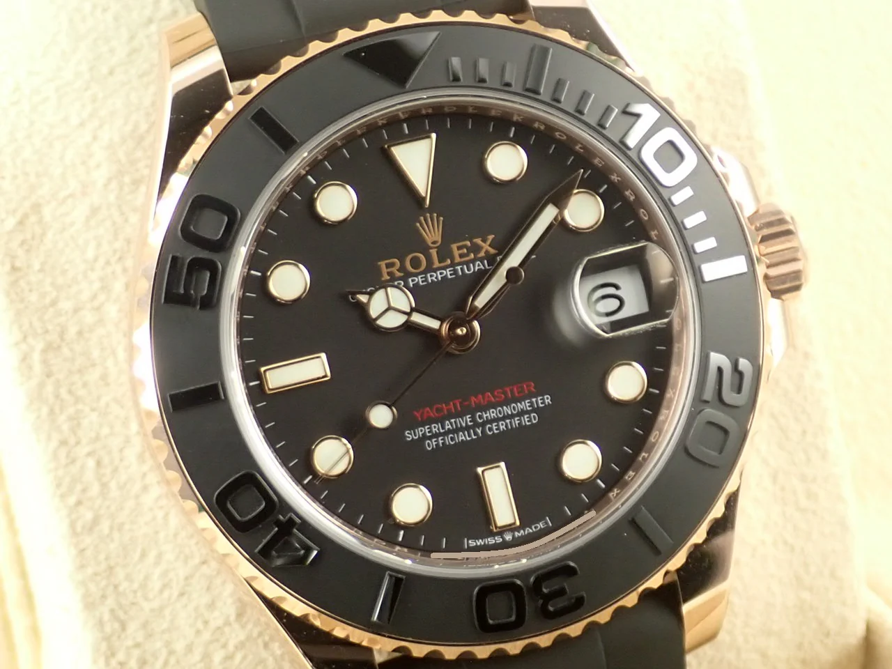 ロレックス ヨットマスター37 Ref.268655 エバーローズゴールド ブラック文字盤 - Image 3