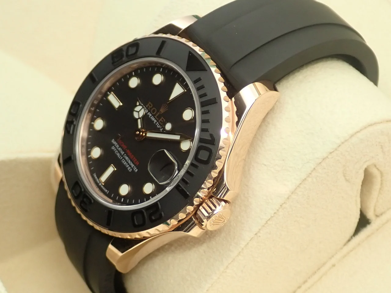 ロレックス ヨットマスター37 Ref.268655 エバーローズゴールド ブラック文字盤 - Image 4