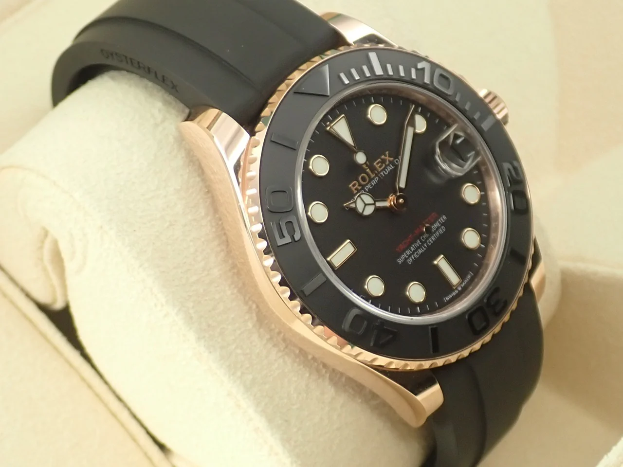 ロレックス ヨットマスター37 Ref.268655 エバーローズゴールド ブラック文字盤 - Image 5