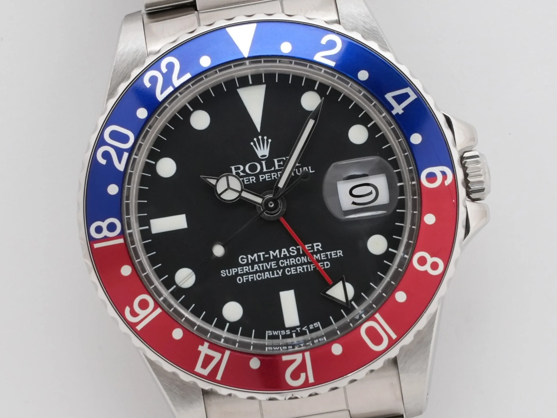 ロレックス GMTマスター Ref.1675 ステンレススチール ブラック文字盤 オイスターブレスレット - Image 3