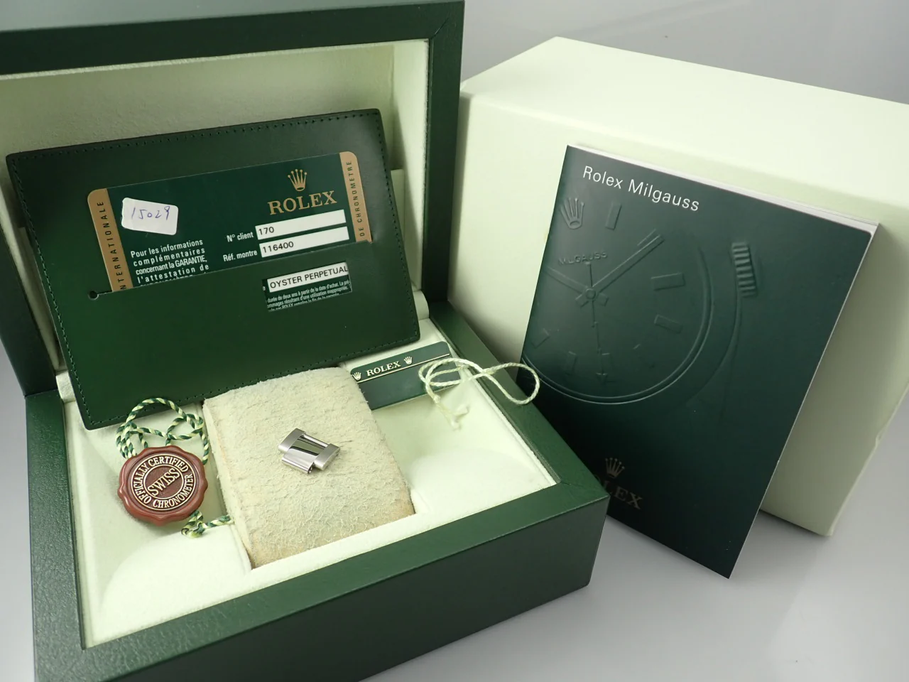 ロレックス ミルガウス Ref.116400 ステンレススチール ホワイト文字盤 - Image 10