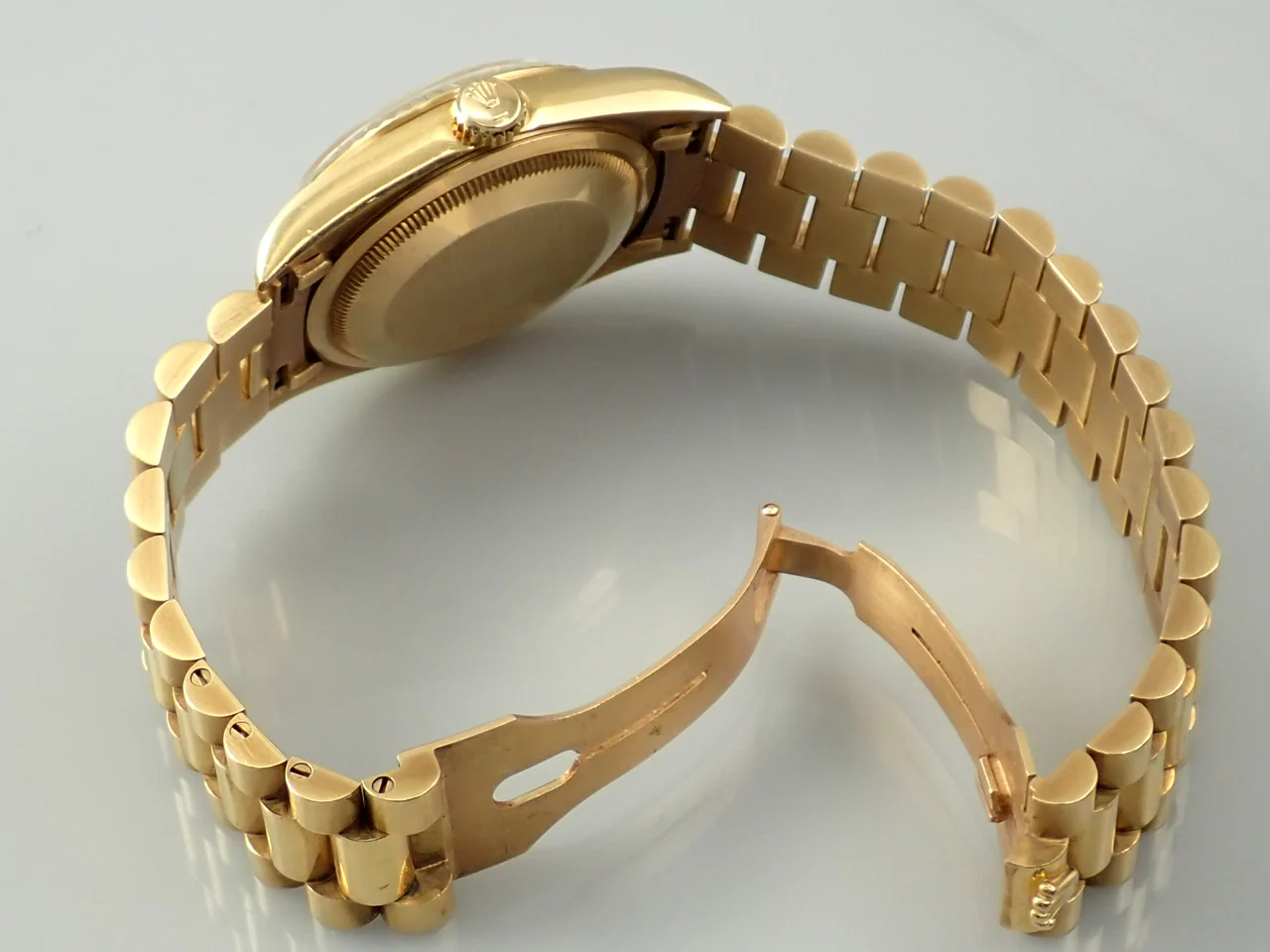 ロレックス デイデイト36 Ref.18238A イエローゴールド シャンパンゴールドx10Pダイヤ文字盤 - Image 8