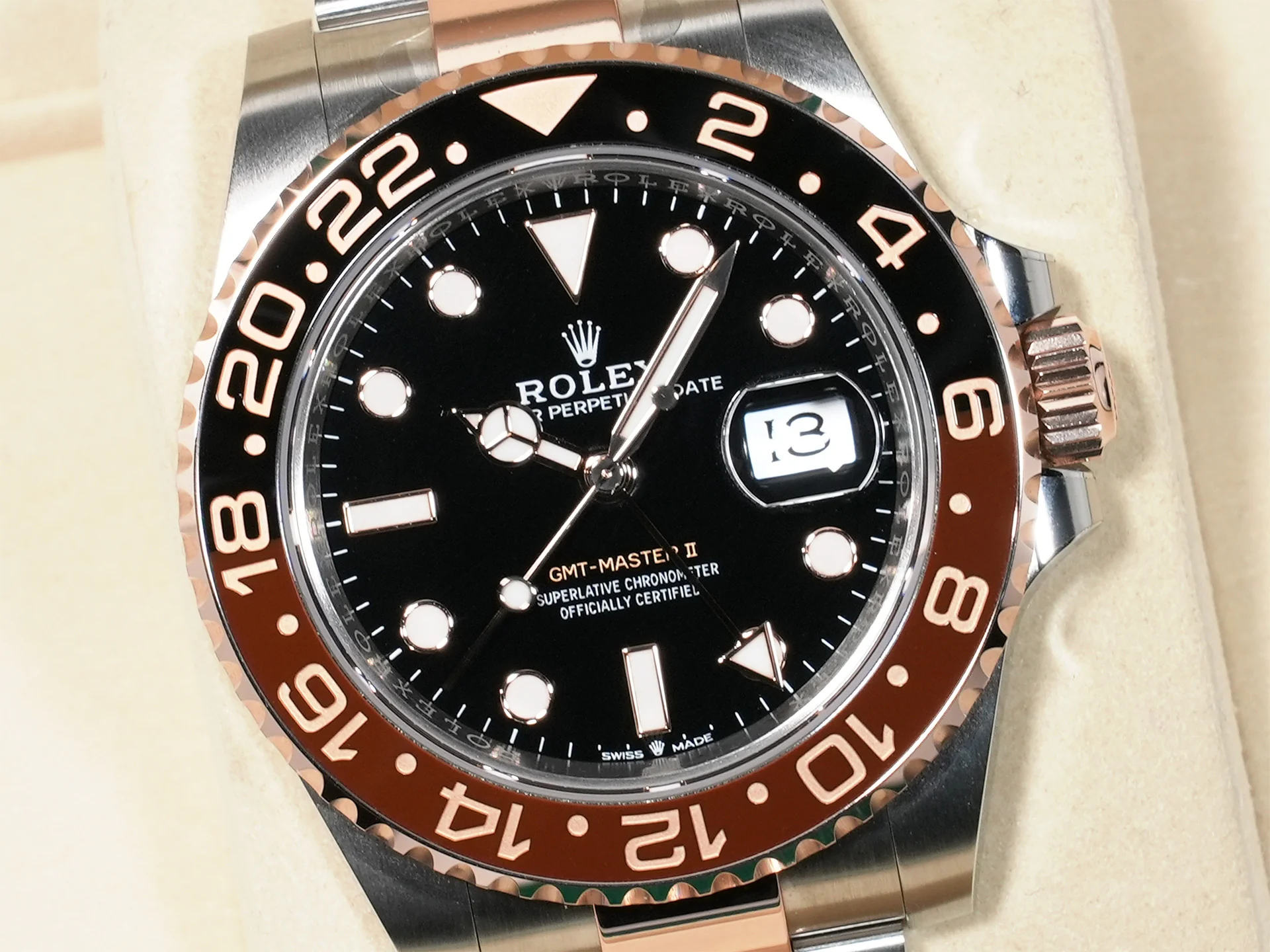 ロレックス GMTマスターII Ref.126711CHNR ステンレススチール/エバーローズゴールド ブラック文字盤 オイスターブレスレット 未使用 e2avsw2p - Image 3