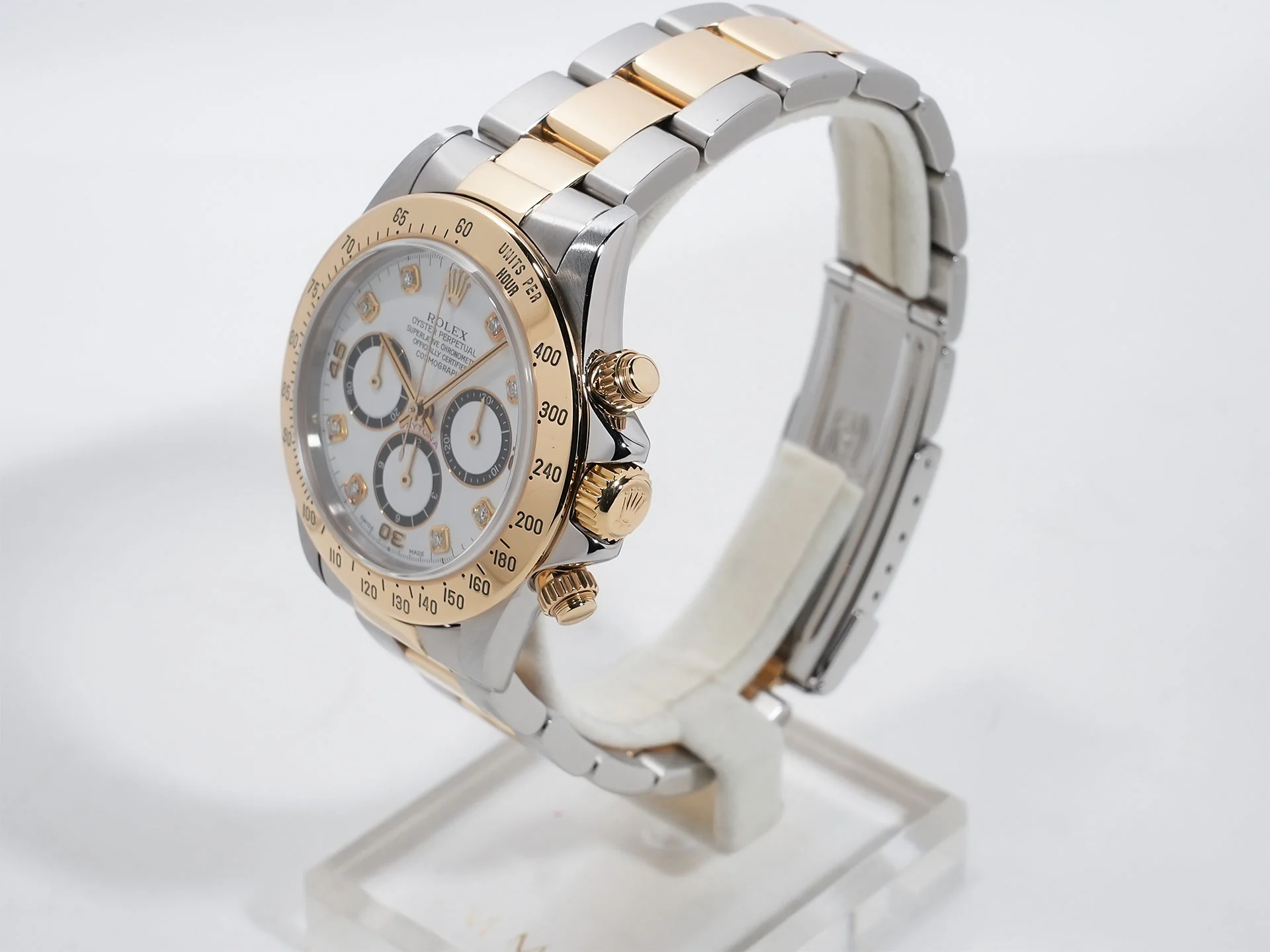 ロレックス デイトナ エルプリメロ Ref.16523 ステンレススチール/イエローゴールド ホワイト文字盤 中古 evxvut5w - Image 4