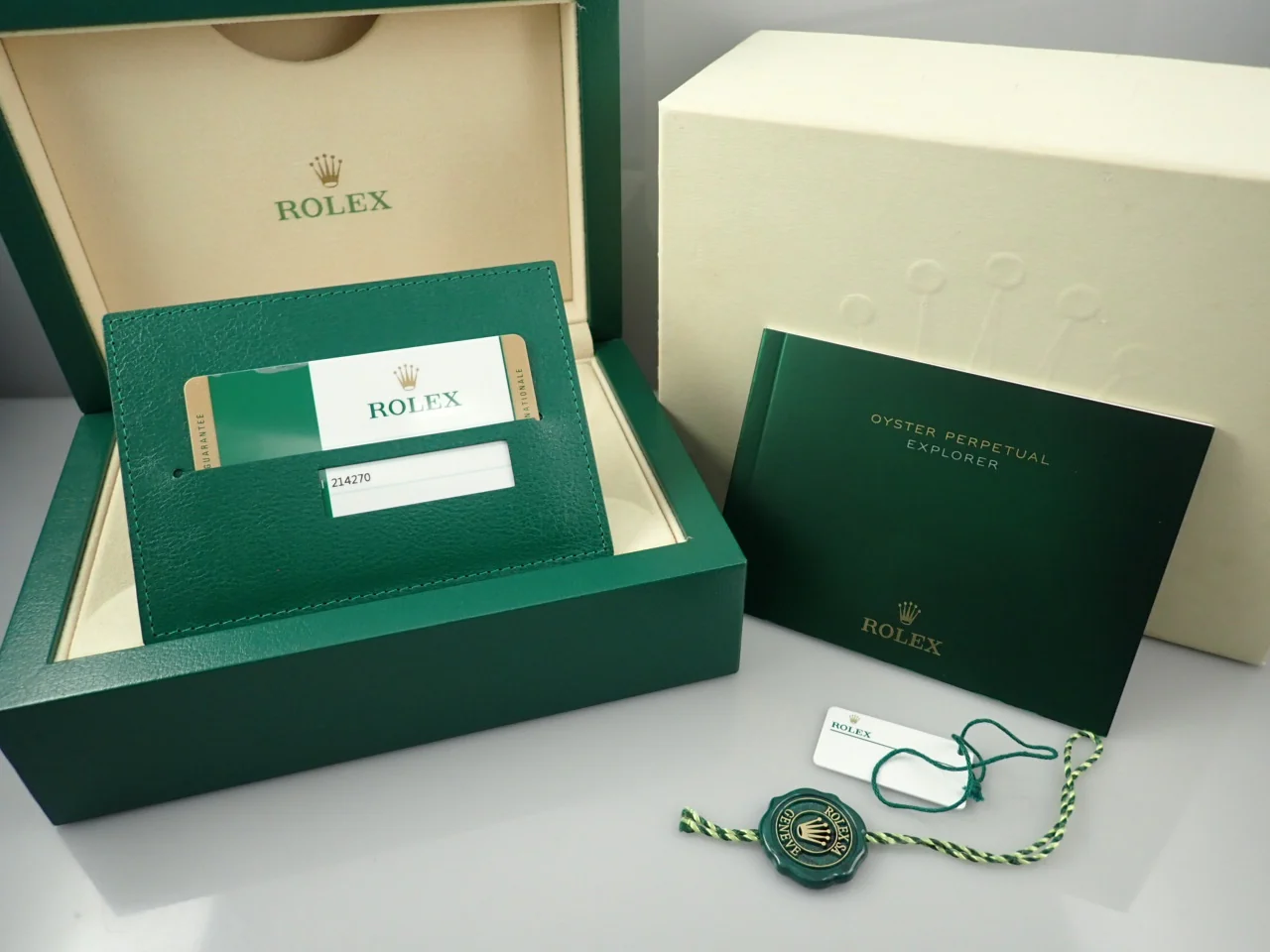 ロレックス エクスプローラーI 鏡面ブラックアウト Ref.214270 ステンレススチール ブラック文字盤 - Image 10