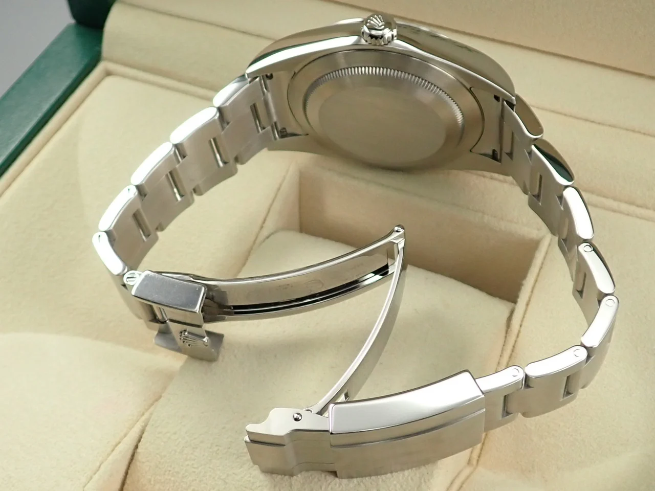 ロレックス エクスプローラーI 鏡面ブラックアウト Ref.214270 ステンレススチール ブラック文字盤 - Image 9