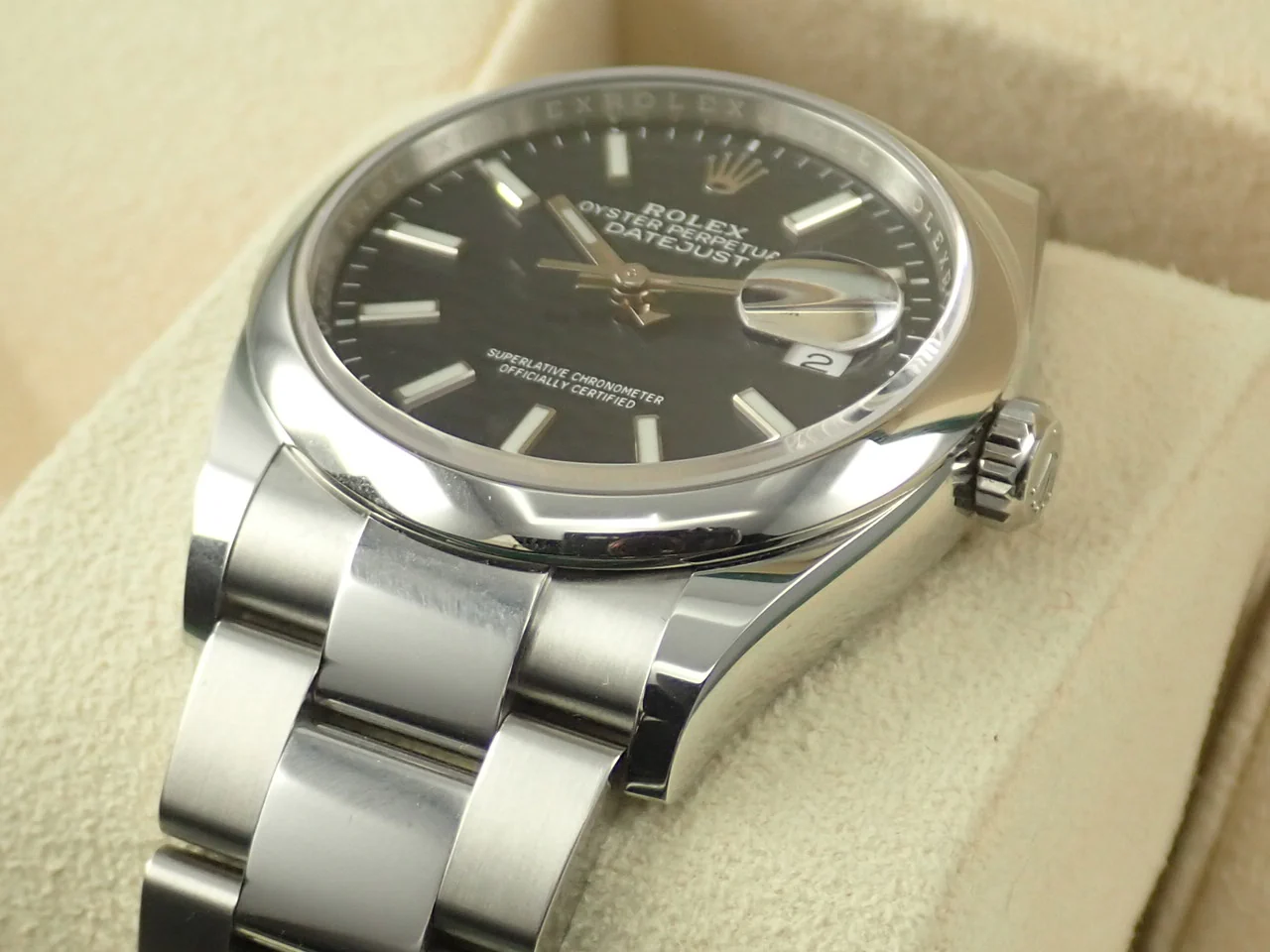 ロレックス デイトジャスト36 Ref.126200 ステンレススチール ブルー フルーテッドモチーフ文字盤 オイスターブレスレット 中古 F9240719 - Image 6