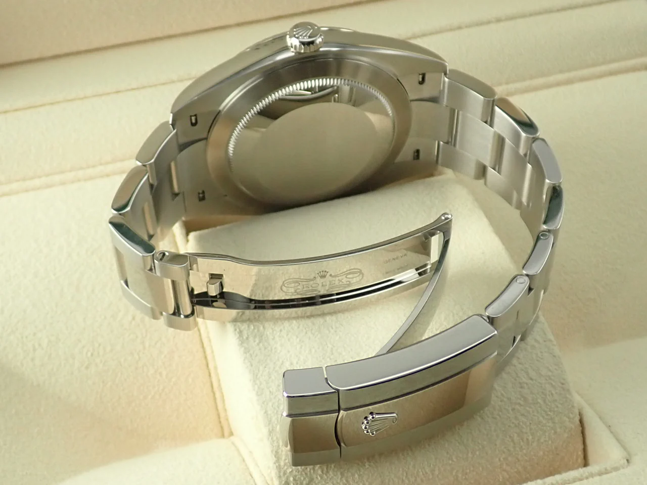 ロレックス デイトジャスト41 Ref.126334 ステンレススチール/ホワイトゴールド ブライトブルー文字盤 オイスターブレスレット 未使用 FS174233 - Image 7