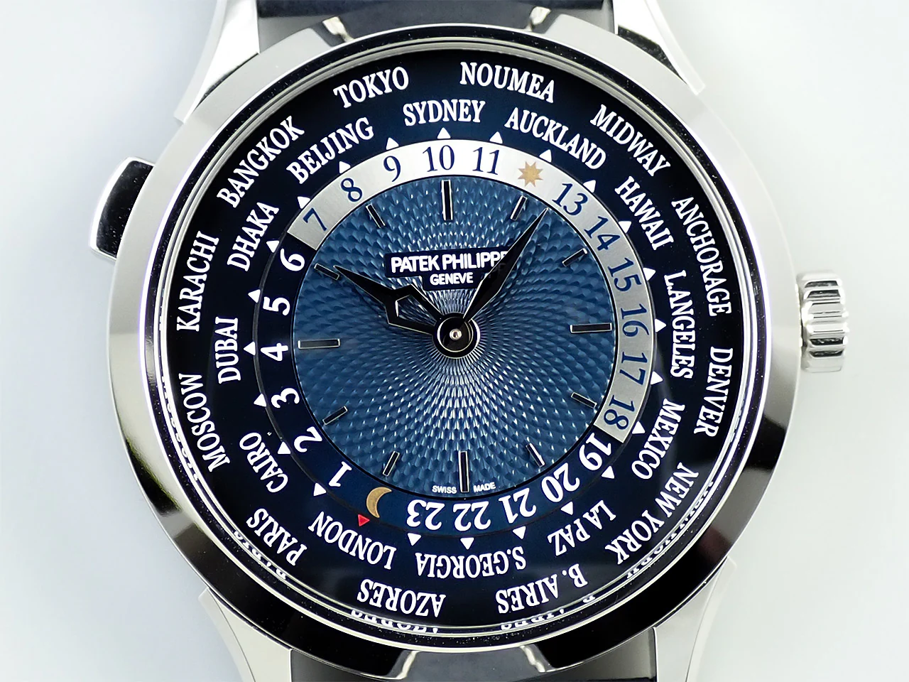 パテックフィリップ コンプリケーション ワールドタイム Ref.5230P-001 プラチナ ブルー文字盤 - Image 3