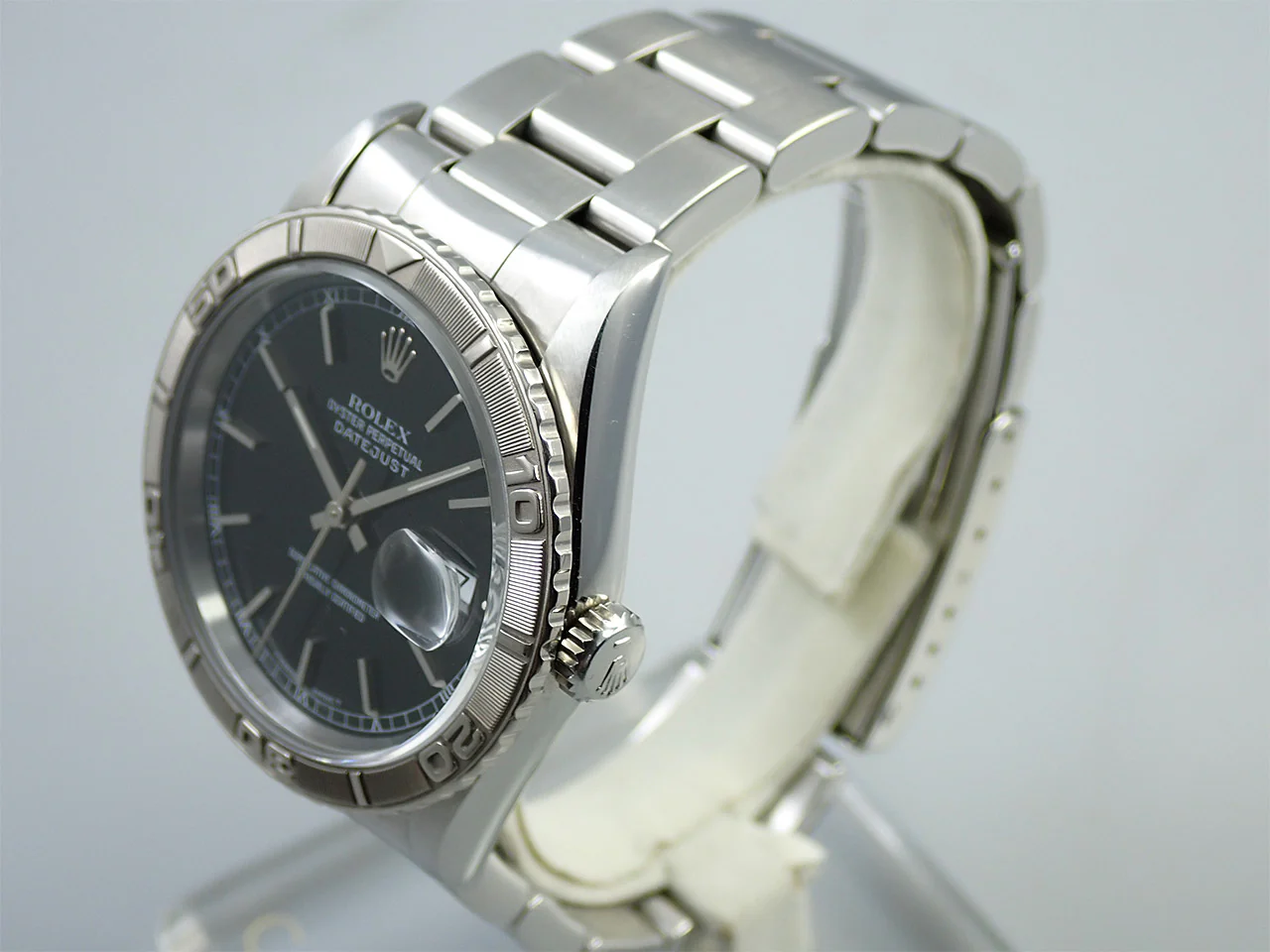 ロレックス デイトジャスト Ref.16264 ステンレススチール/ホワイトゴールド ブラック文字盤 - Image 4