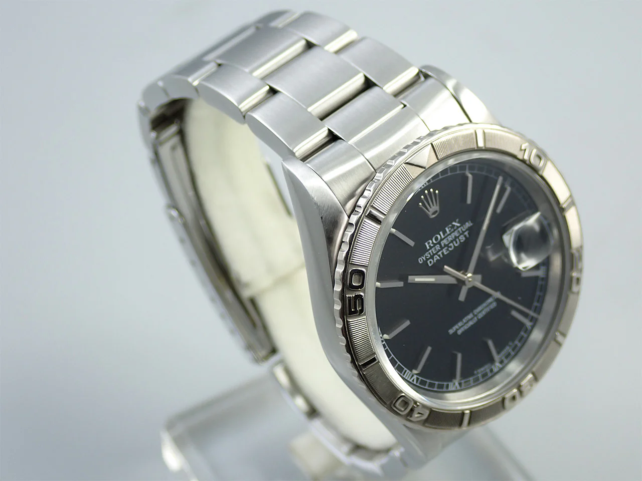 ロレックス デイトジャスト Ref.16264 ステンレススチール/ホワイトゴールド ブラック文字盤 - Image 5