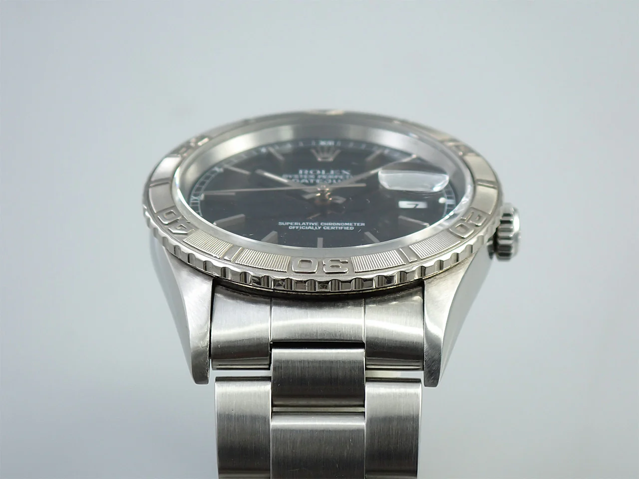 ロレックス デイトジャスト Ref.16264 ステンレススチール/ホワイトゴールド ブラック文字盤 - Image 6