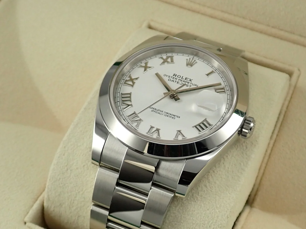 ロレックス デイトジャスト41 Ref.126300 ステンレススチール ホワイト文字盤 オイスターブレスレット 未使用 H948AJKW - Image 6