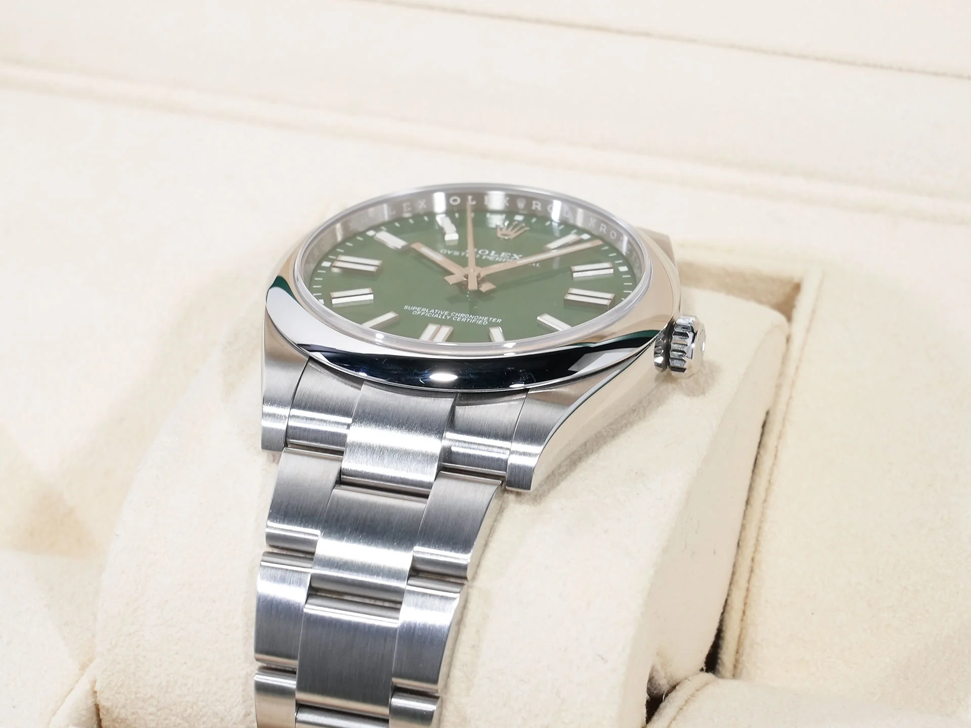 ロレックス オイスターパーペチュアル41 Ref.124300 ステンレススチール グリーン文字盤 美中古 hpakwqsg - Image 6