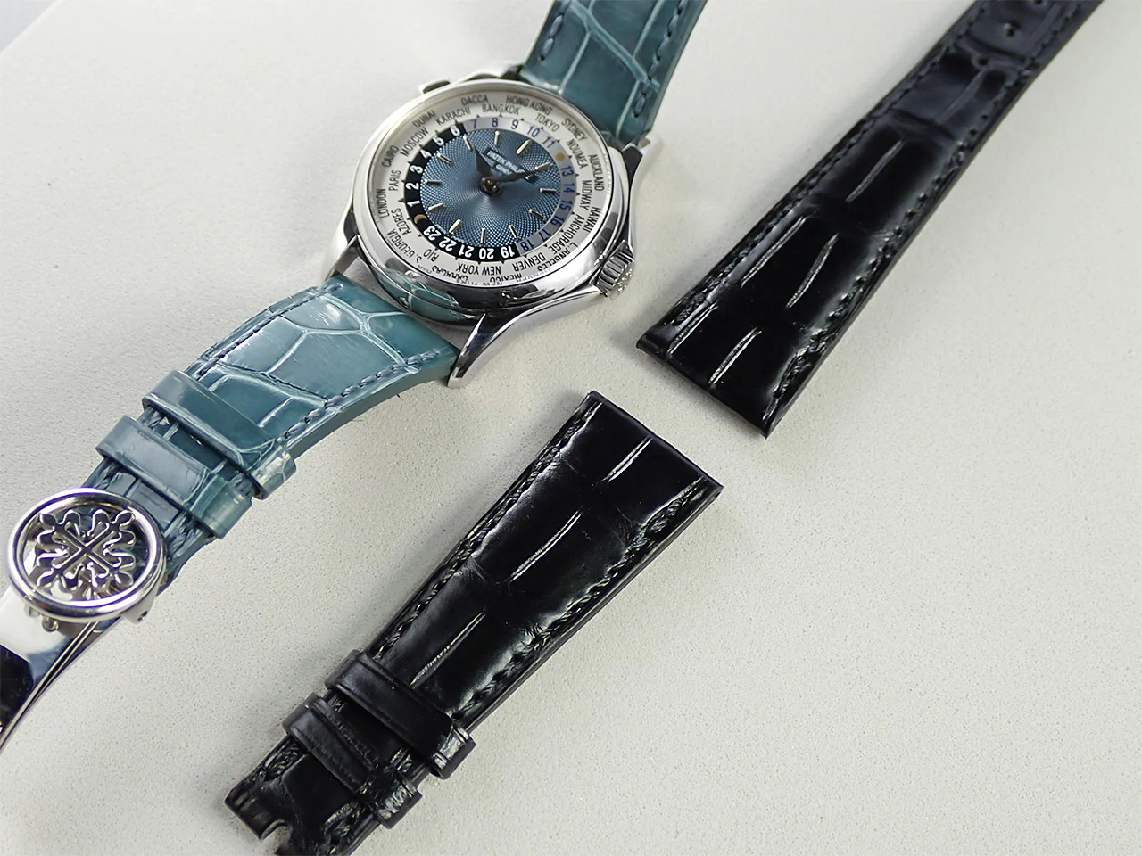 パテックフィリップ コンプリケーション ワールドタイム Ref.5110P-001 プラチナ ブルー文字盤 - Image 14