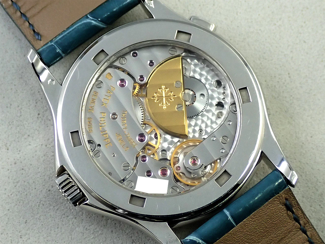 パテックフィリップ コンプリケーション ワールドタイム Ref.5110P-001 プラチナ ブルー文字盤 - Image 7