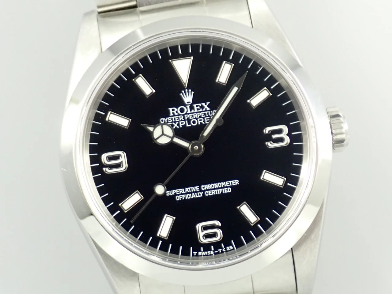 ロレックス エクスプローラーI Ref.14270 ステンレススチール ブラック文字盤 オイスターブレスレット 中古 K0433877 - Image 3