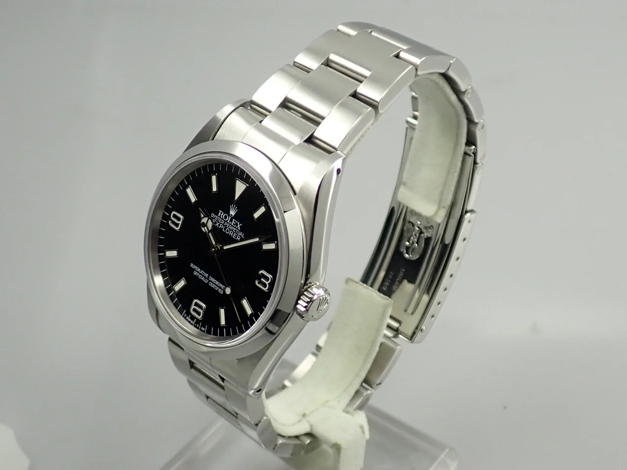 ロレックス エクスプローラーI Ref.14270 ステンレススチール ブラック文字盤 オイスターブレスレット 中古 K0433877 - Image 4