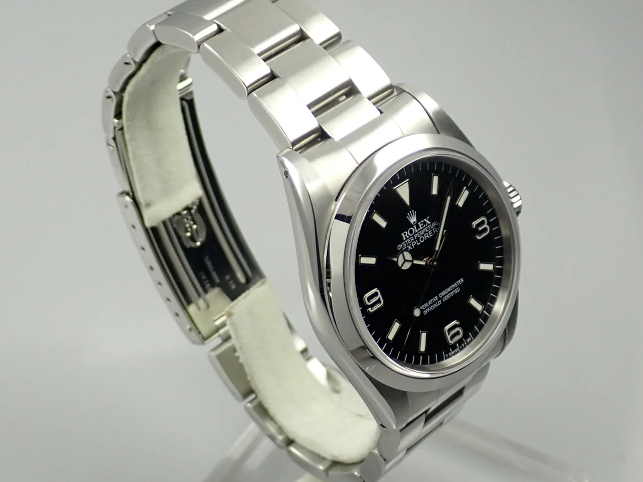 ロレックス エクスプローラーI Ref.14270 ステンレススチール ブラック文字盤 オイスターブレスレット 中古 K0433877 - Image 5