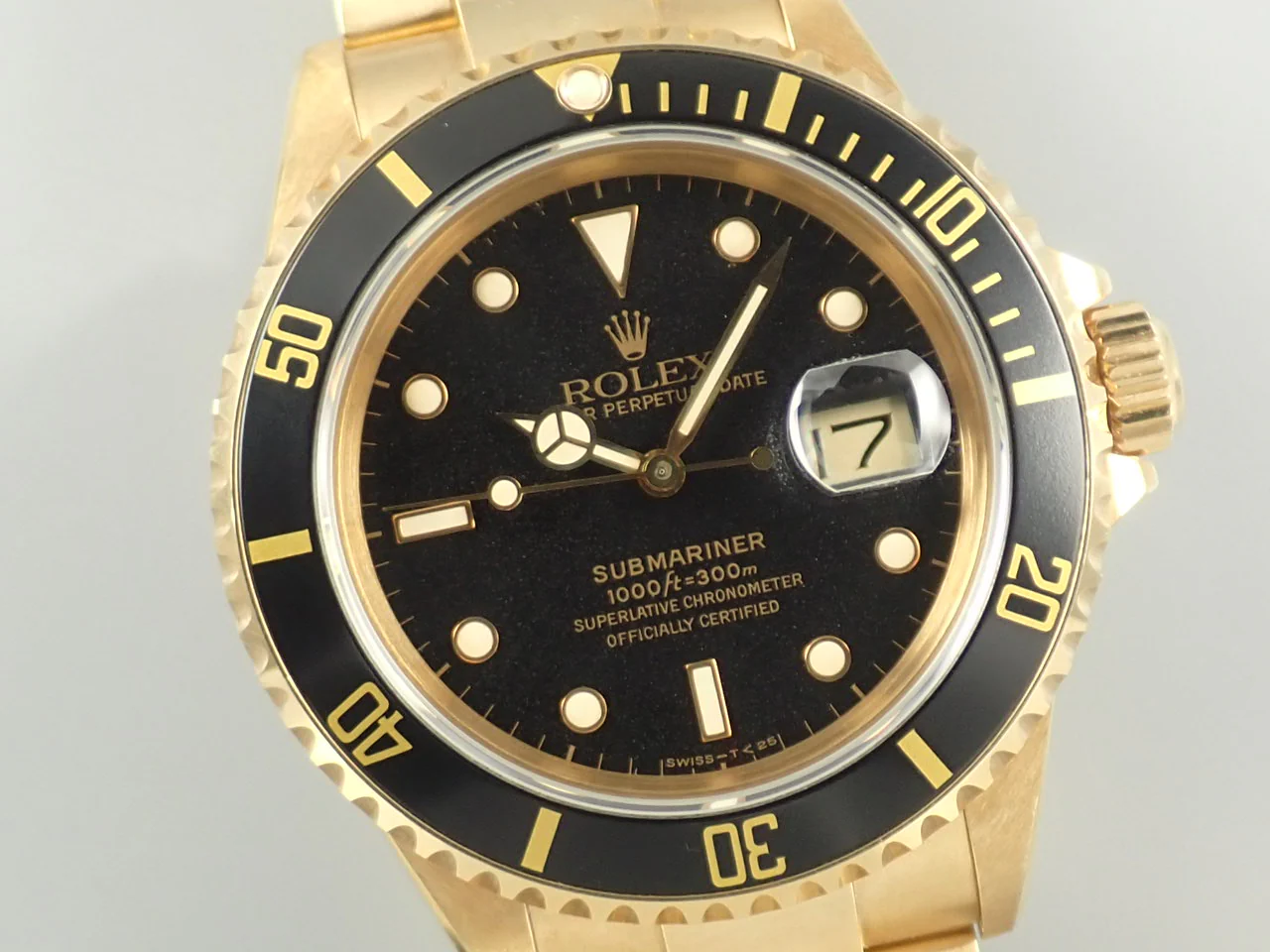 ロレックス サブマリーナー デイト Ref.16618 イエローゴールド ブラック文字盤 - Image 3