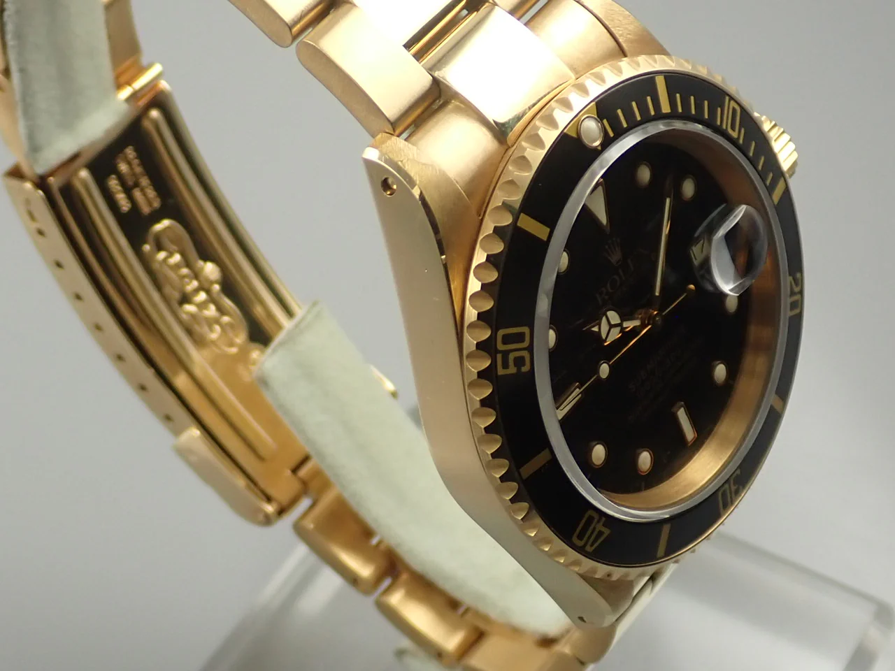 ロレックス サブマリーナー デイト Ref.16618 イエローゴールド ブラック文字盤 - Image 5