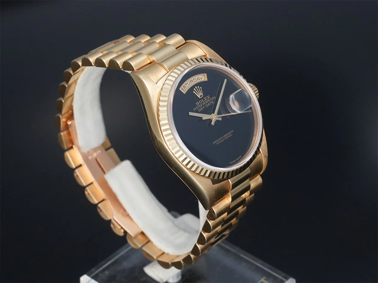 ロレックス デイデイト36 Ref.18238 イエローゴールド オニキス文字盤 - Image 5