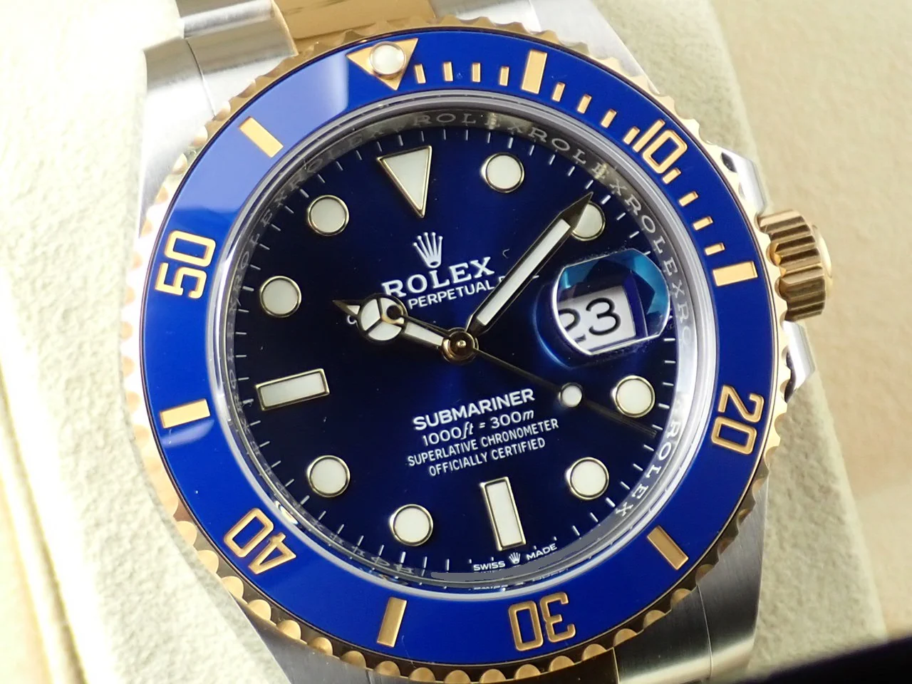ロレックス サブマリーナー デイト Ref.126613LB ステンレススチール/イエローゴールド ブルー文字盤 - Image 3
