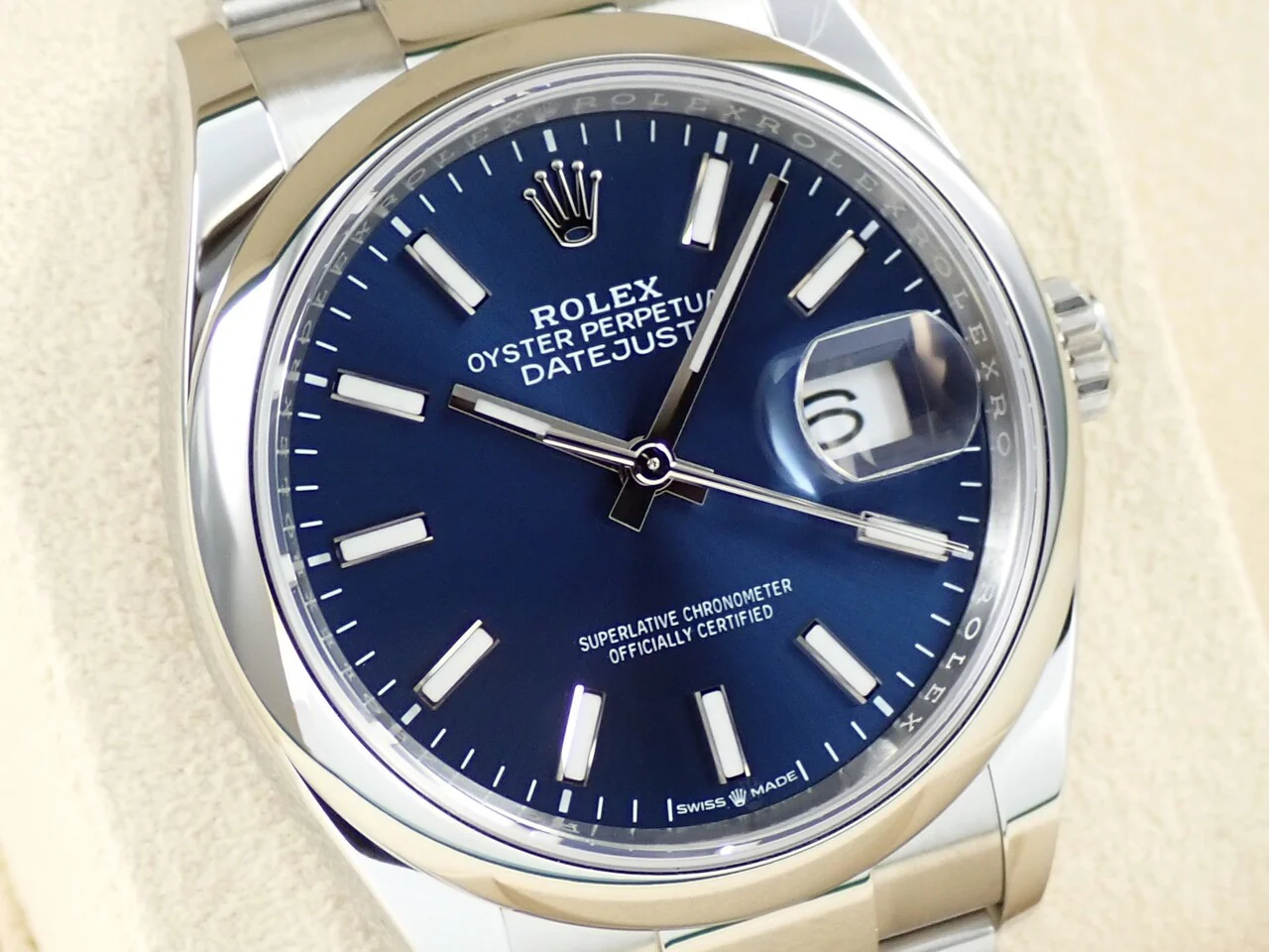 ロレックス デイトジャスト36 Ref.126200 ステンレススチール ブライトブルー文字盤 オイスターブレスレット 未使用 K8V21FJ1 - Image 3