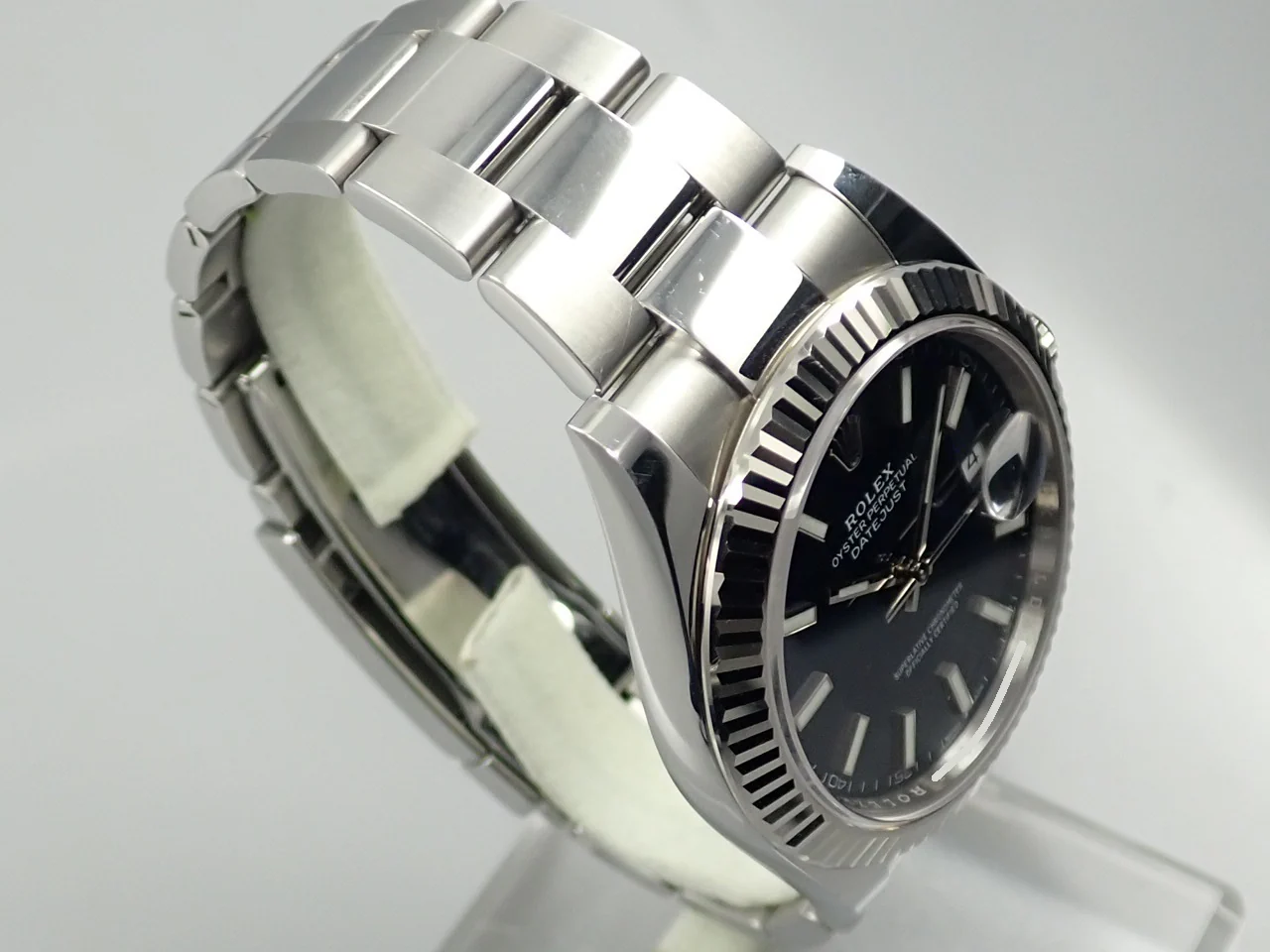 ロレックス デイトジャスト41 Ref.126334 ステンレススチール/ホワイトゴールド ブライトブルー文字盤 オイスターブレスレット 中古 KA6J0THM - Image 5