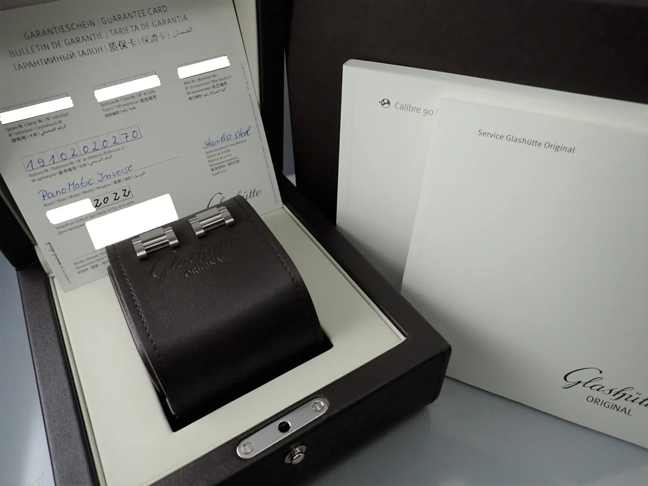 グラスヒュッテオリジナル パノマティックインバース Ref.1-91-02-02-02-70 スケルトン文字盤 美品 KFW0WAFR - Image 10