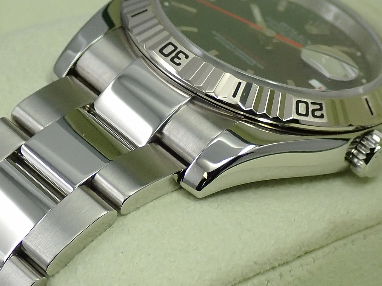 ロレックス デイトジャスト ターノグラフ Ref.116264 ステンレススチール/ホワイトゴールド ブラック文字盤 オイスターブレスレット - Image 7