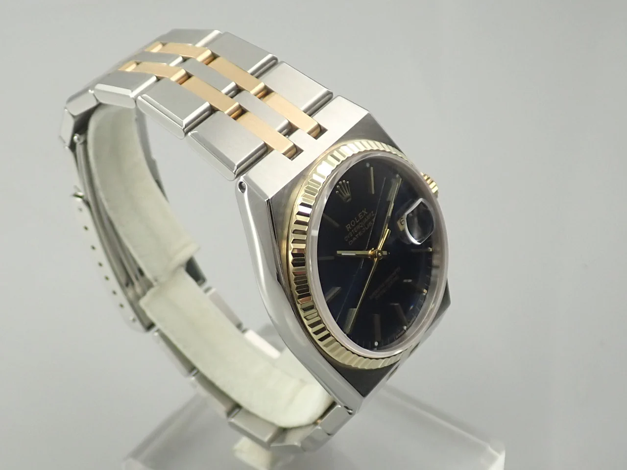 ロレックス デイトジャスト オイスタークォーツ Ref.17013 ステンレススチール/イエローゴールド ブルー文字盤 - Image 5
