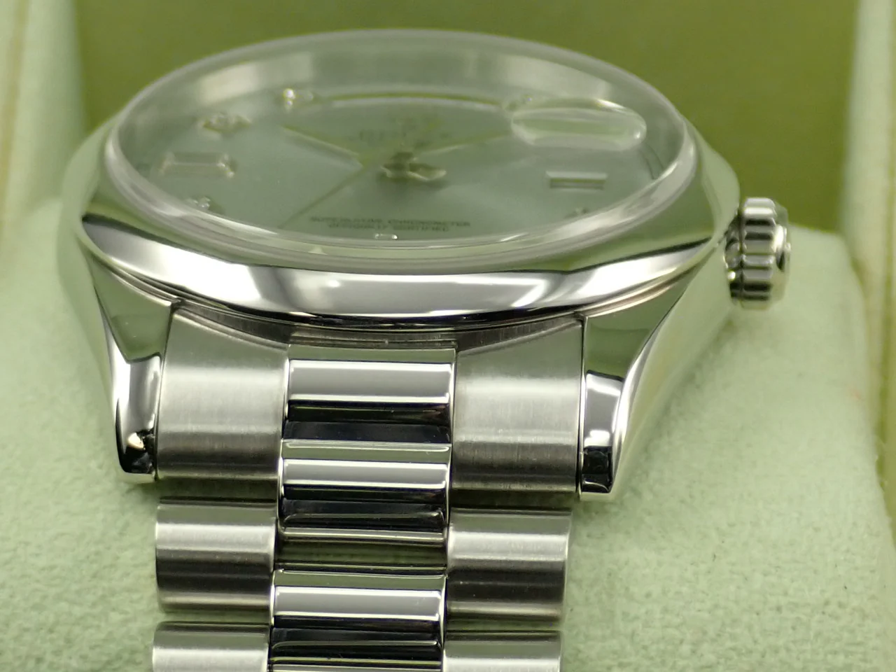 ロレックス デイデイト36 Ref.118206A プラチナ アイスブルー文字盤 - Image 6