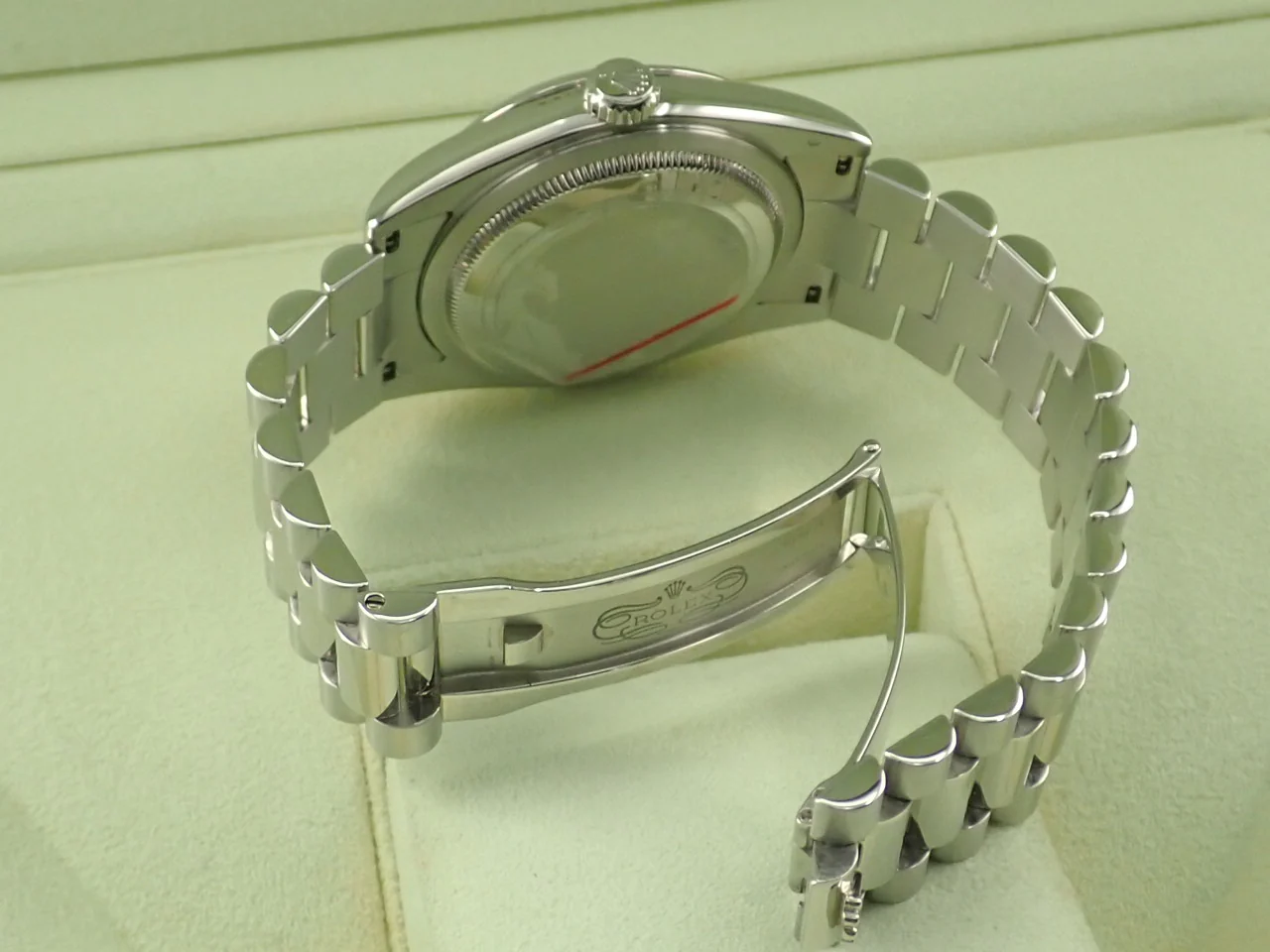 ロレックス デイデイト36 Ref.118206A プラチナ アイスブルー文字盤 - Image 8