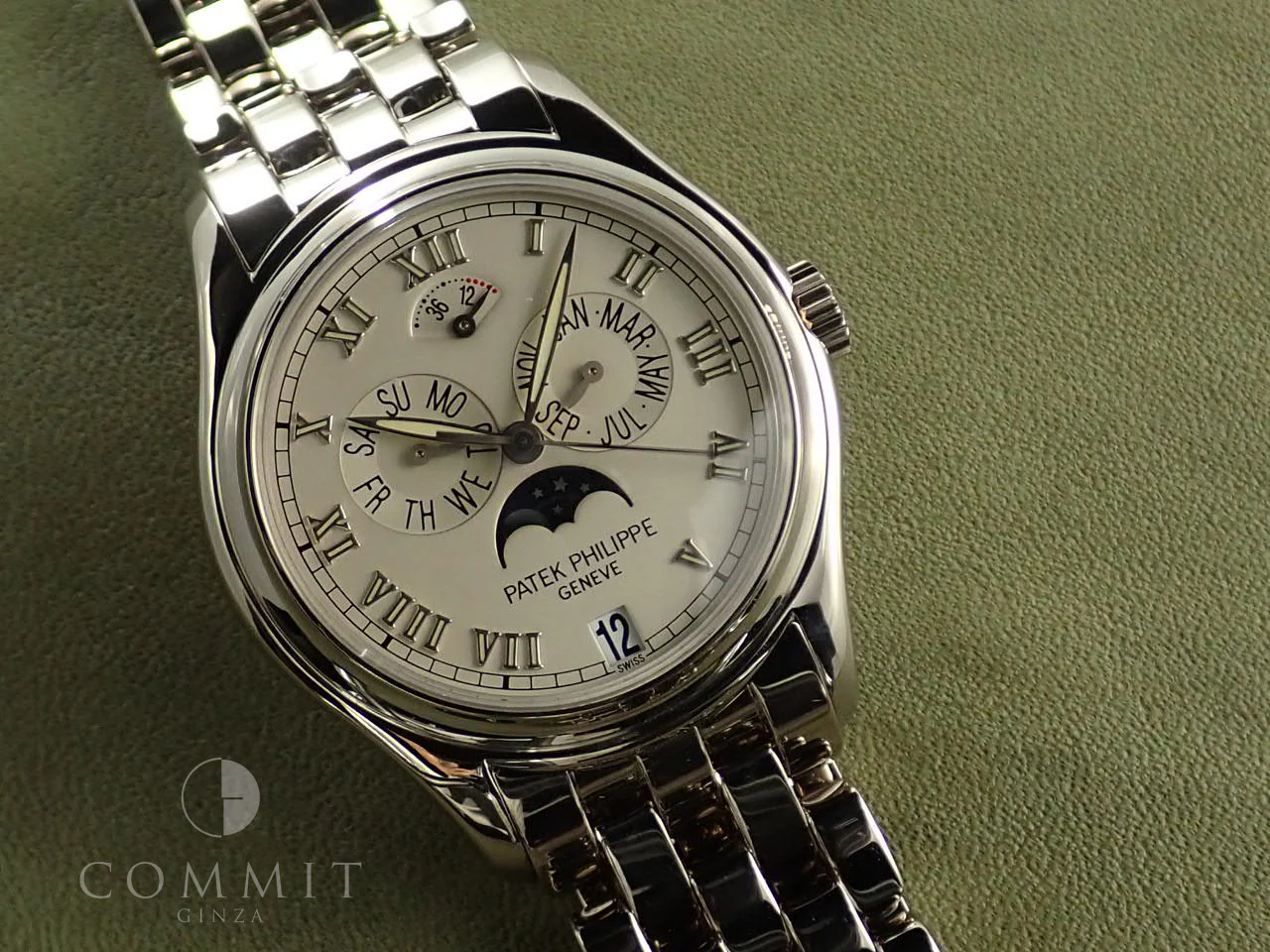 パテックフィリップ アニュアルカレンダー ムーンフェイズ Ref.5036/1G-017 ホワイトゴールド シルバー文字盤 - Image 11
