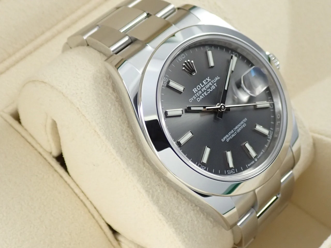 ロレックス デイトジャスト41 Ref.126300 ステンレススチール スレートローマン文字盤 オイスターブレスレット - Image 5