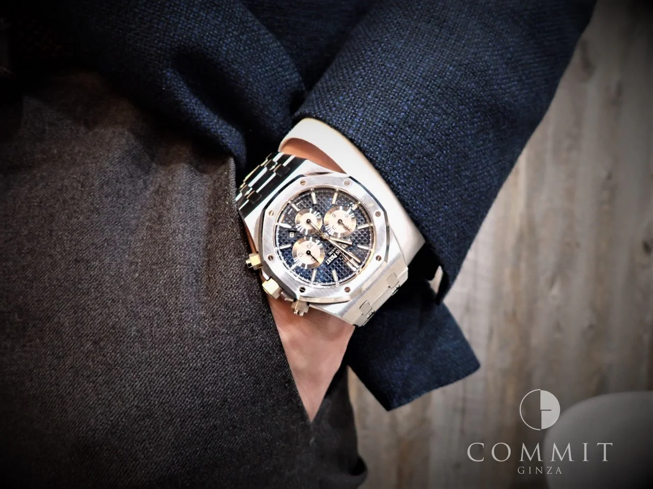 オーデマピゲ ロイヤルオーク クロノグラフ Ref.26331ST.OO.1220ST.01 ステンレススチール ブルー文字盤 - Image 10