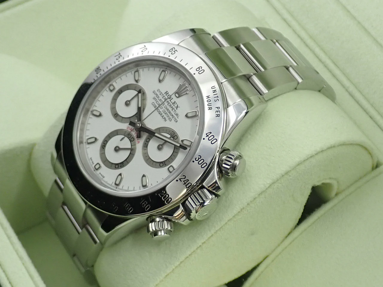 ロレックス デイトナ Ref.116520 ステンレススチール ホワイト文字盤 - Image 4