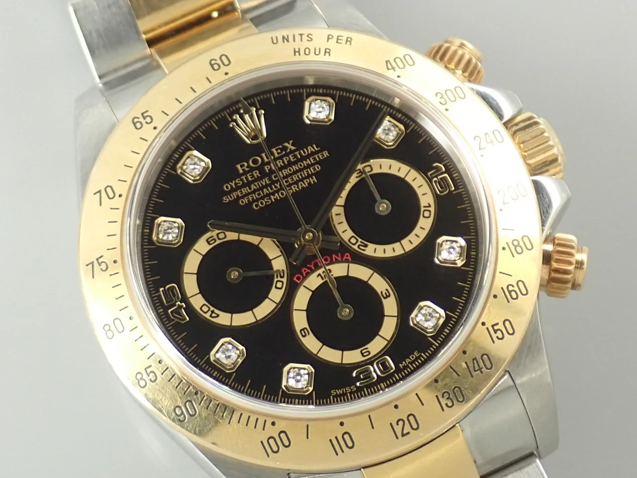 ロレックス デイトナ エルプリメロ Ref.16523 ステンレススチール/イエローゴールド ブラック文字盤 - Image 3