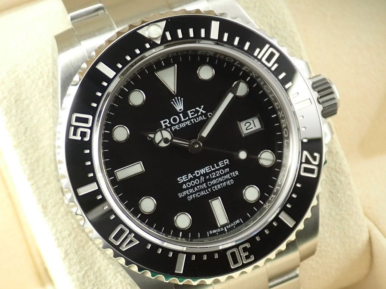 ロレックス シードゥエラー 4000 Ref.116600 ステンレススチール ブラック文字盤 - Image 3