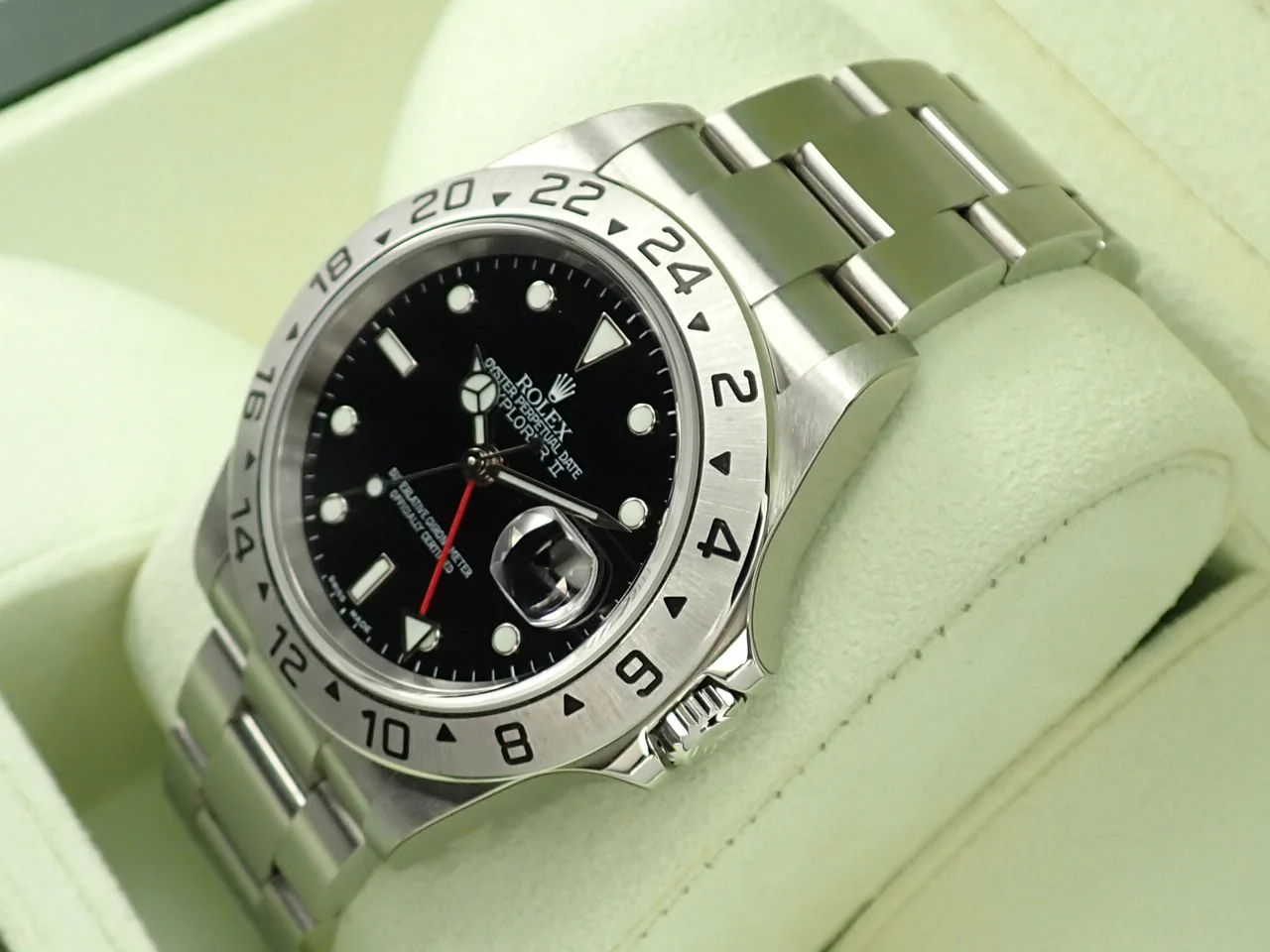 ロレックス エクスプローラーII Ref.16570 ステンレススチール ブラック文字盤 - Image 4
